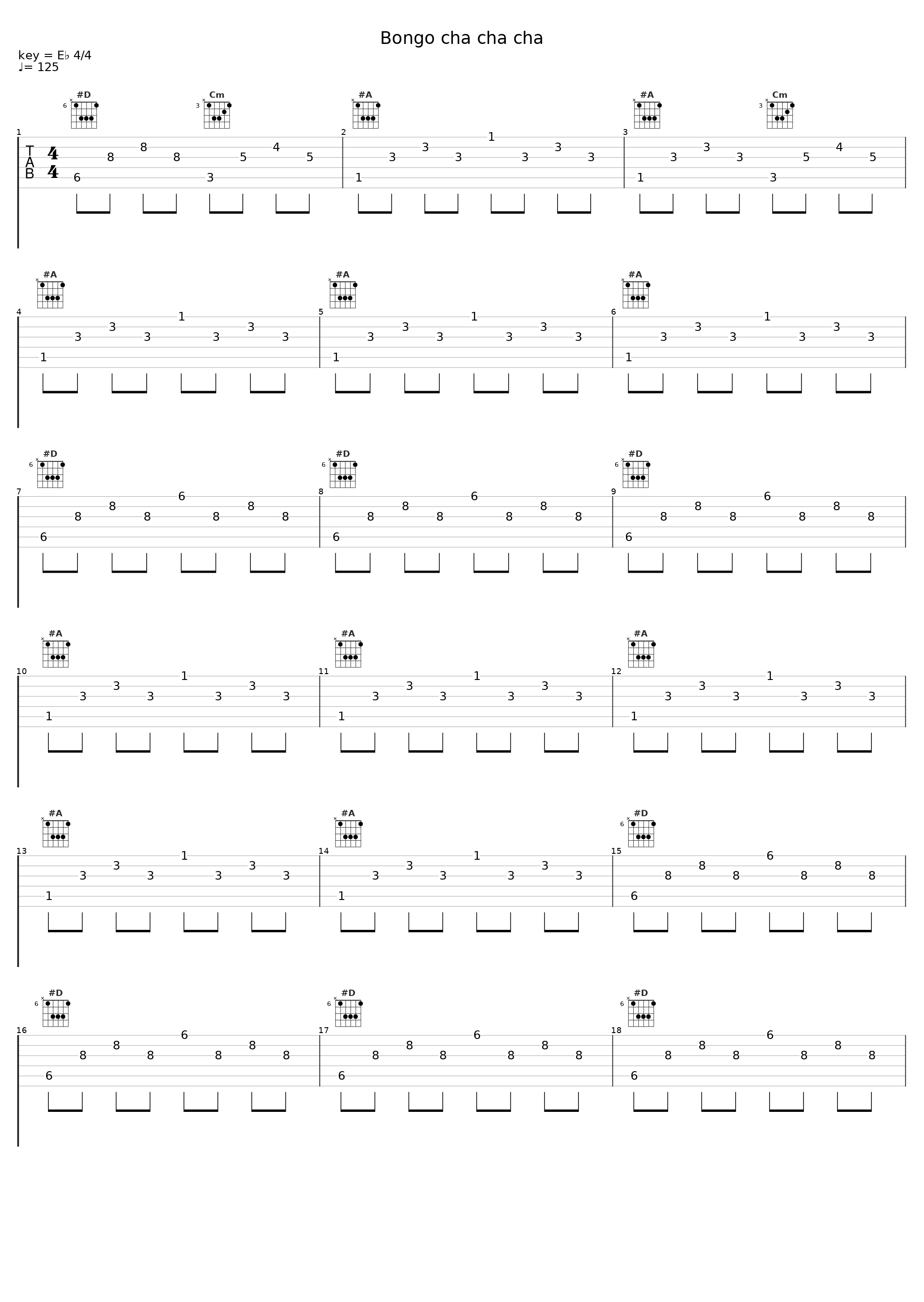 Bongo cha cha cha_Flat Bax,Panico_1