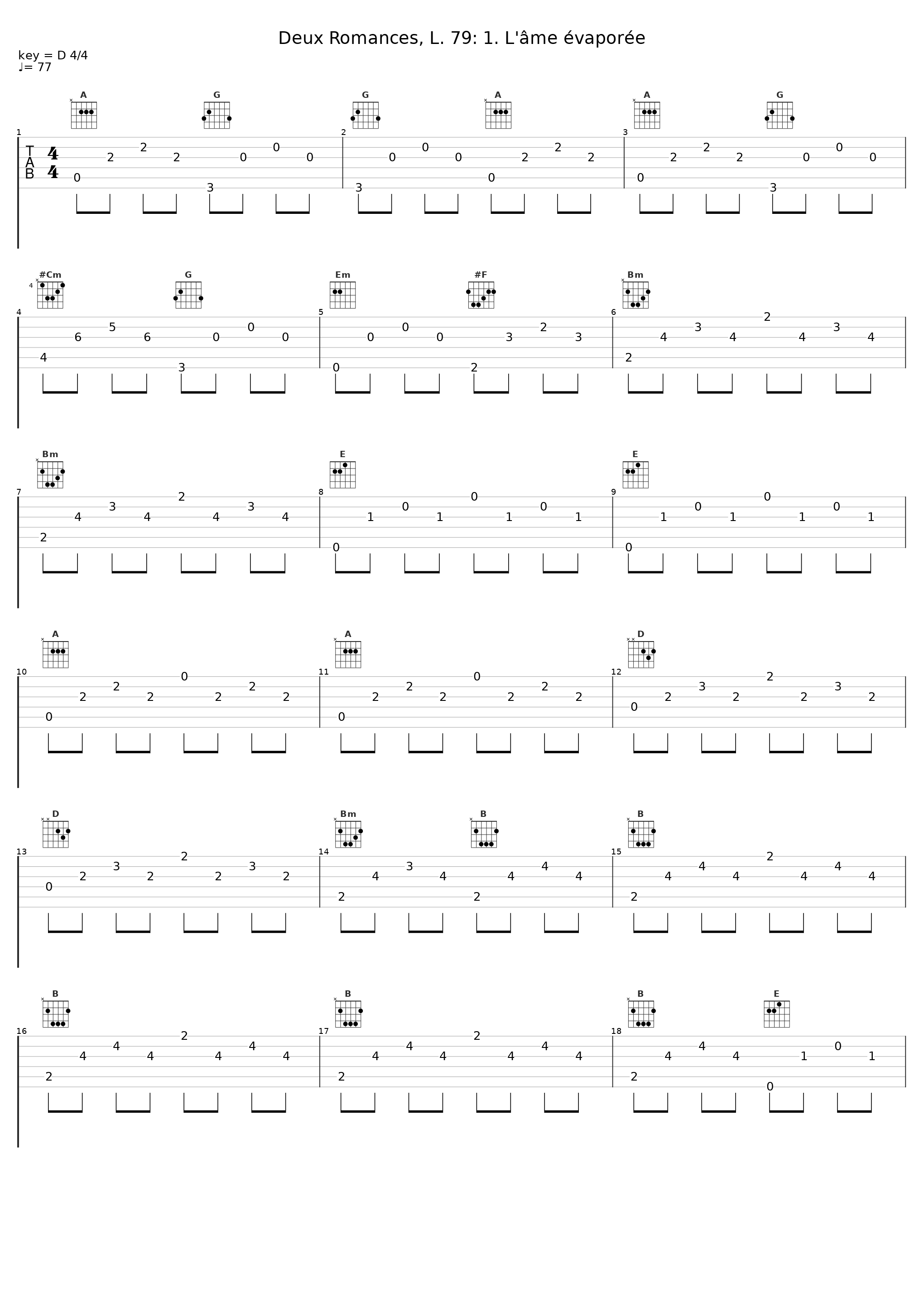 Deux Romances, L. 79: 1. L'âme évaporée_Bernard Schwindler,Achille-Claude Debussy_1