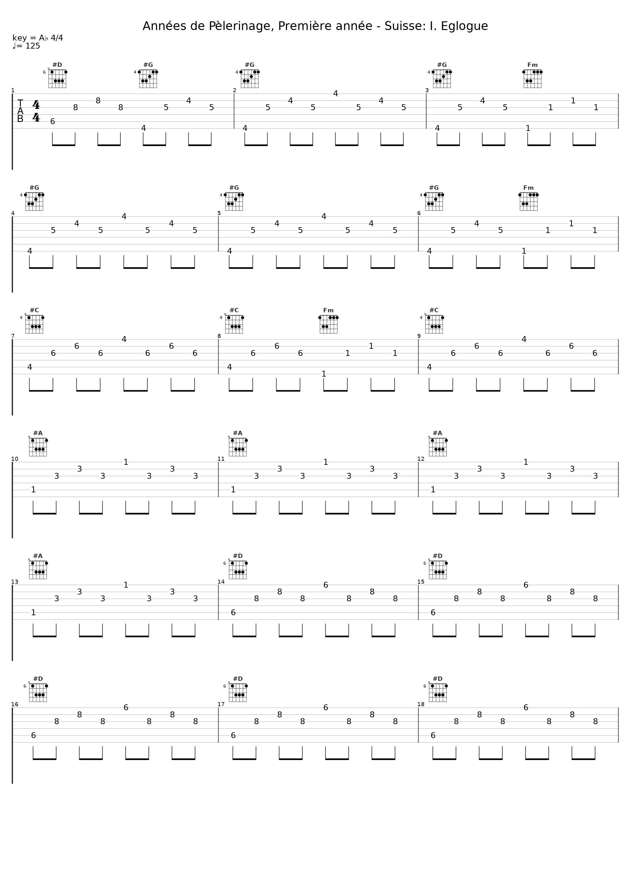 Années de Pèlerinage, Première année - Suisse: I. Eglogue_Peter Schmalfuss,Franz Liszt_1