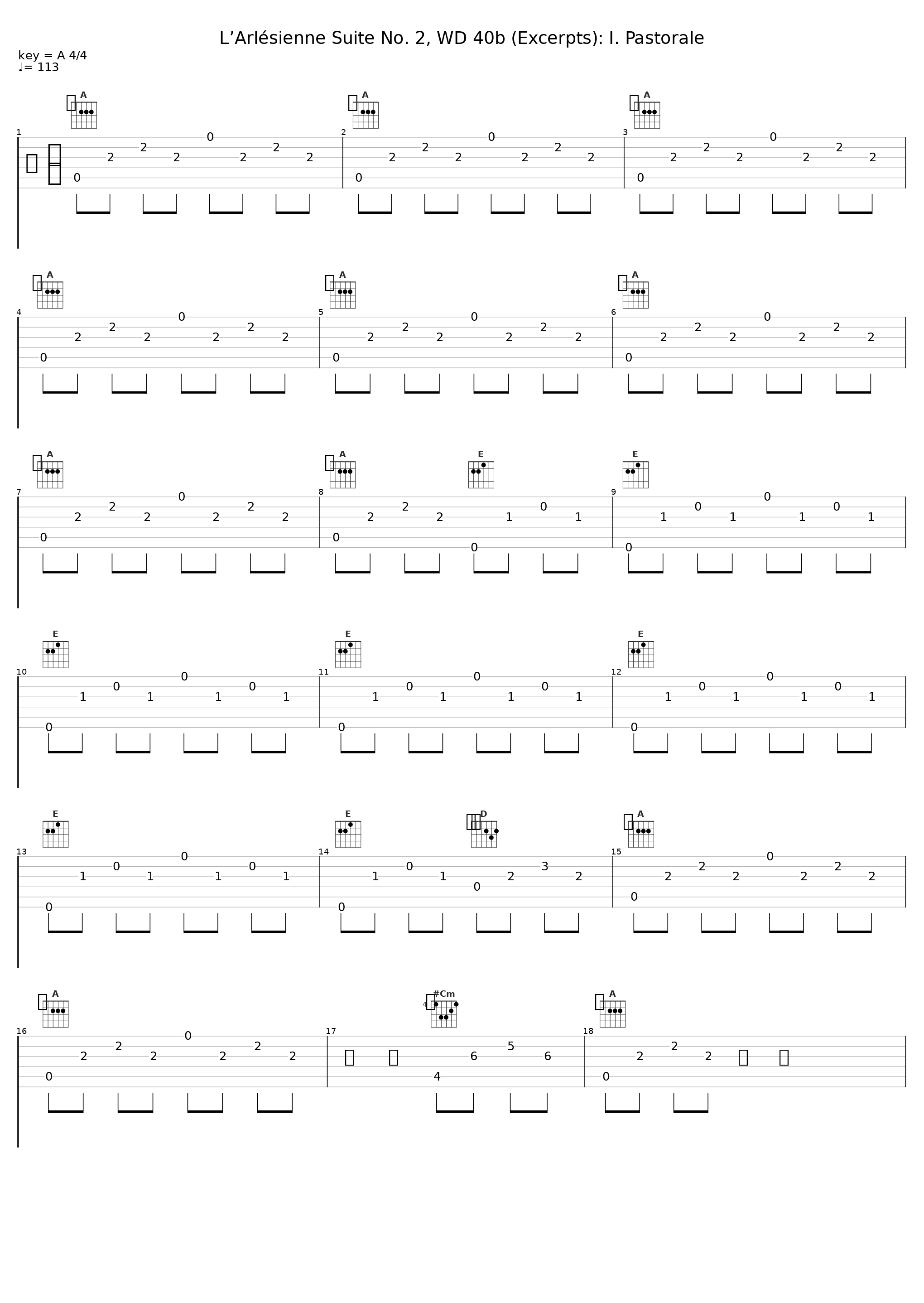 L’Arlésienne Suite No. 2, WD 40b (Excerpts): I. Pastorale_Orchestre Lamoureux,Igor Markevitch_1
