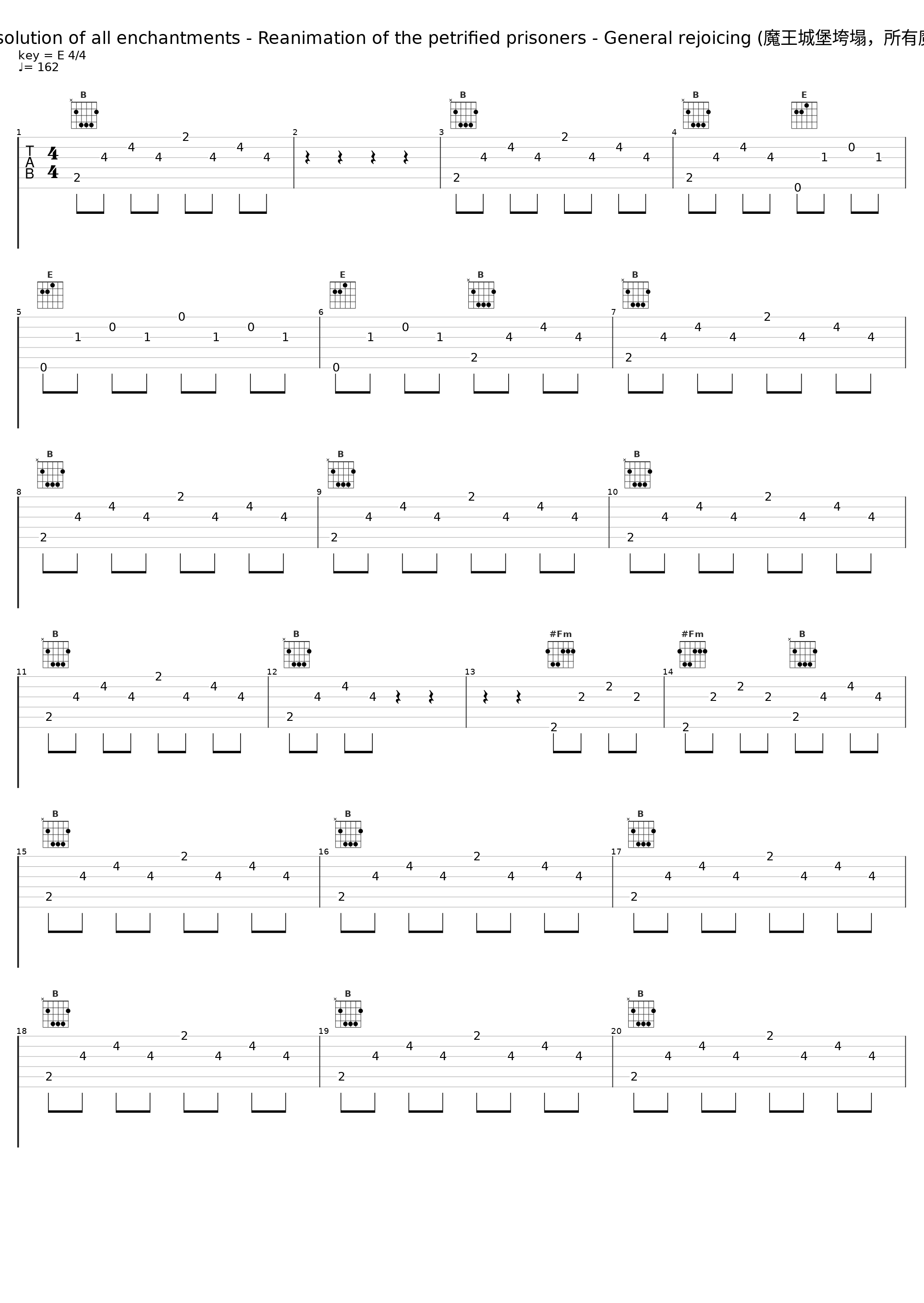 Collapse of Kashchei's palace and dissolution of all enchantments - Reanimation of the petrified prisoners - General rejoicing (魔王城堡垮塌,所有魔咒消失 - 骑士们的复活 - 普天同庆的欢乐)_Igor Stravinsky_1