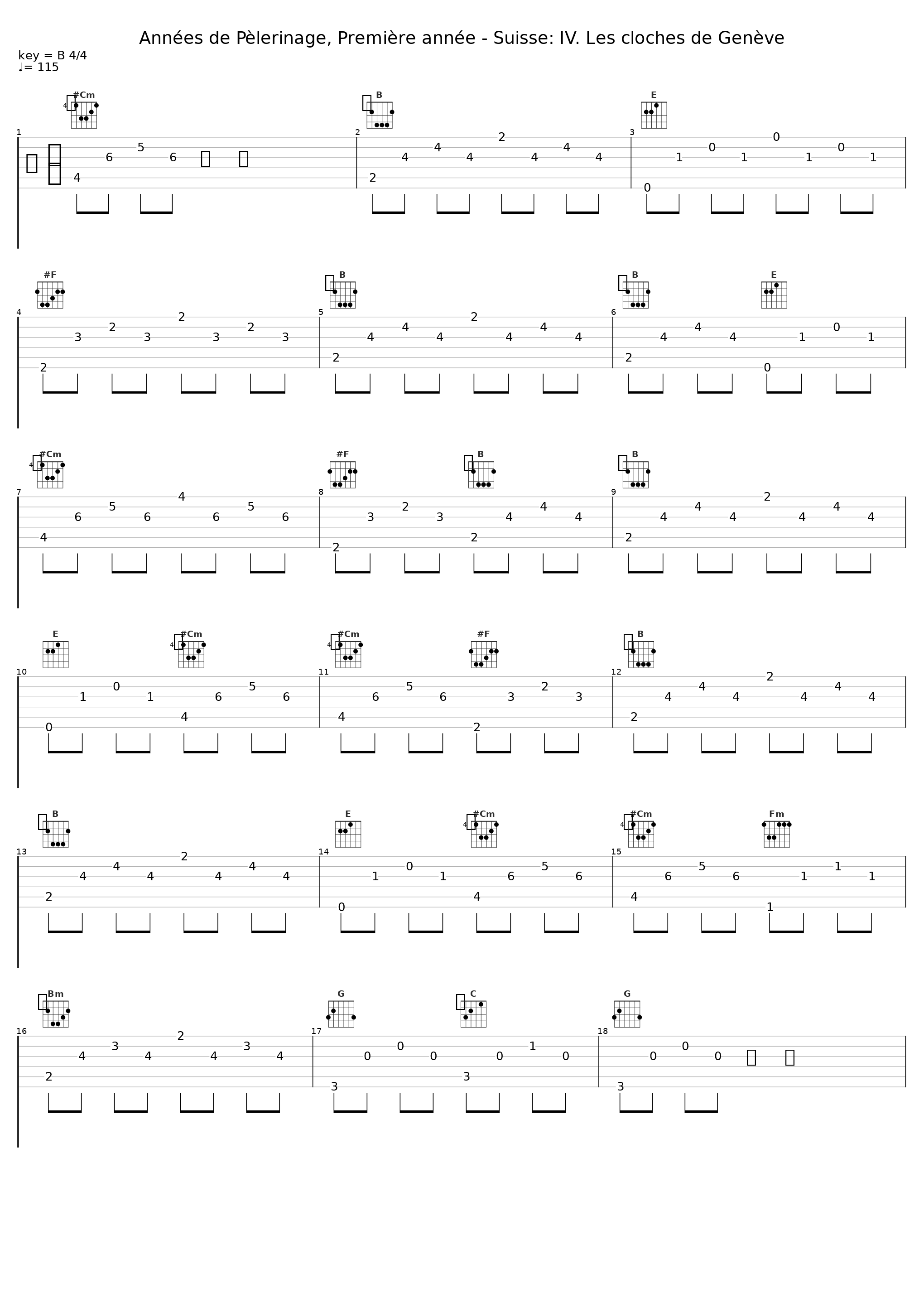 Années de Pèlerinage, Première année - Suisse: IV. Les cloches de Genève_Peter Schmalfuss,Franz Liszt_1