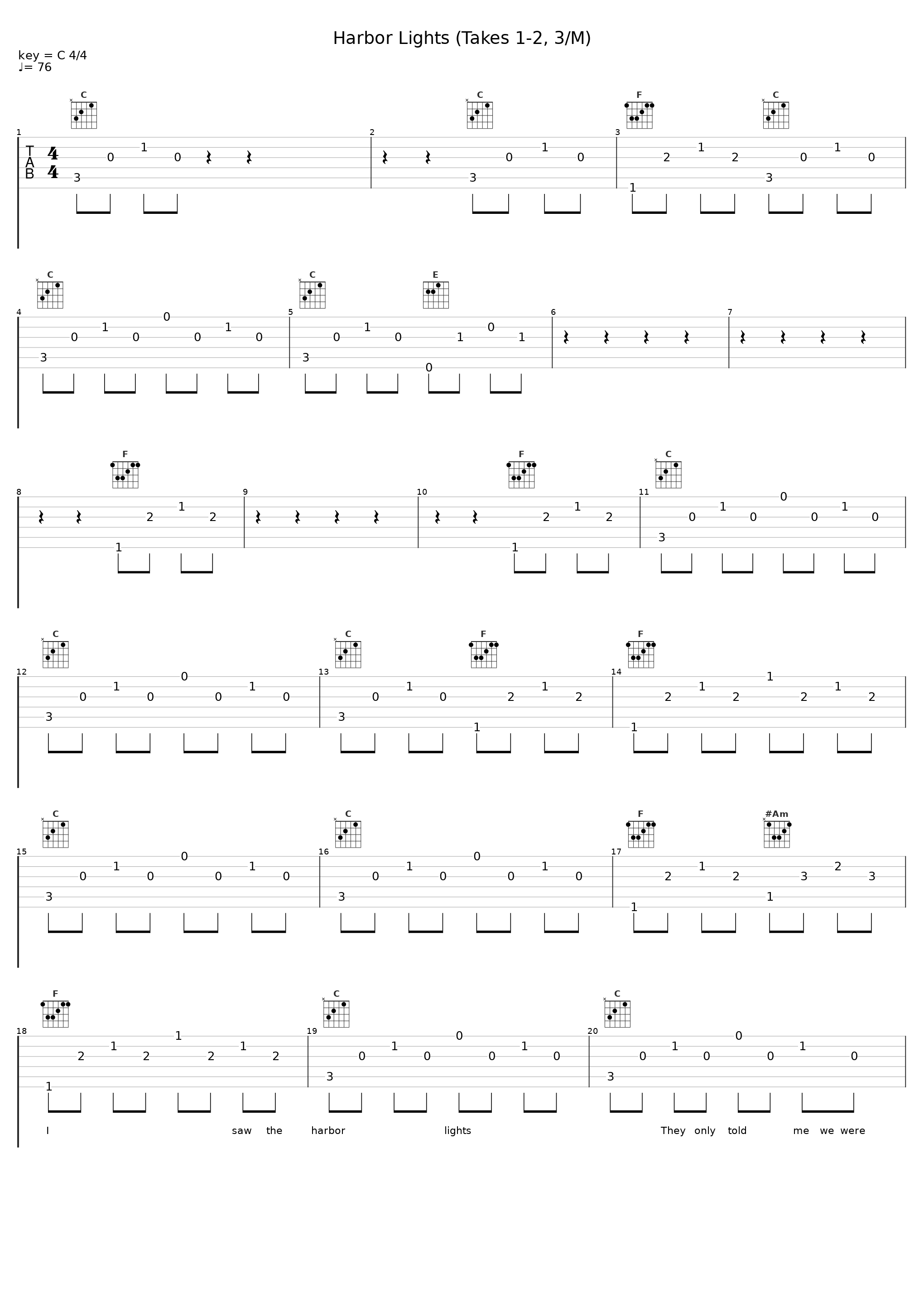 Harbor Lights (Takes 1-2, 3/M)_Elvis Presley_1