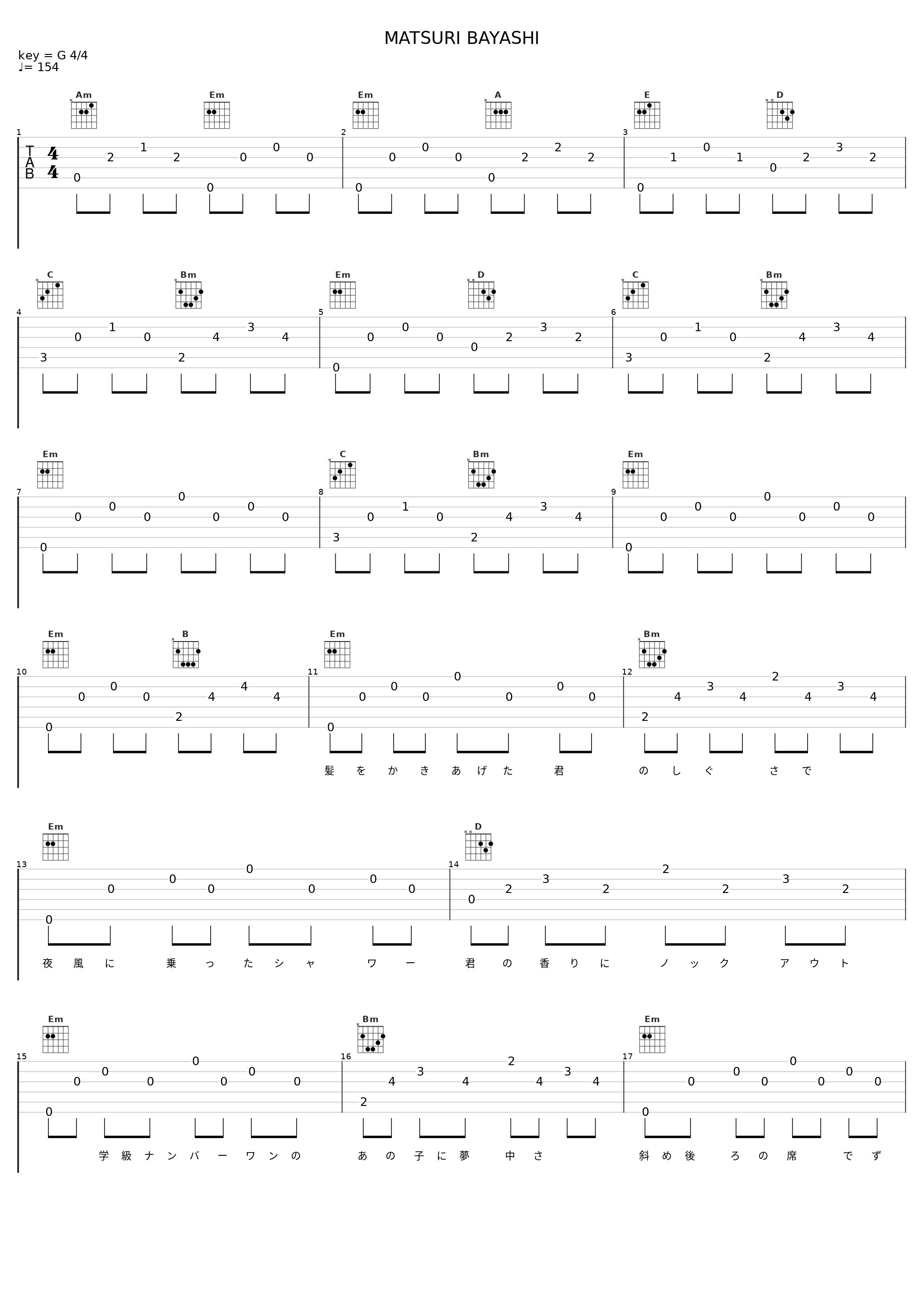 MATSURI BAYASHI_KEYTALK_1