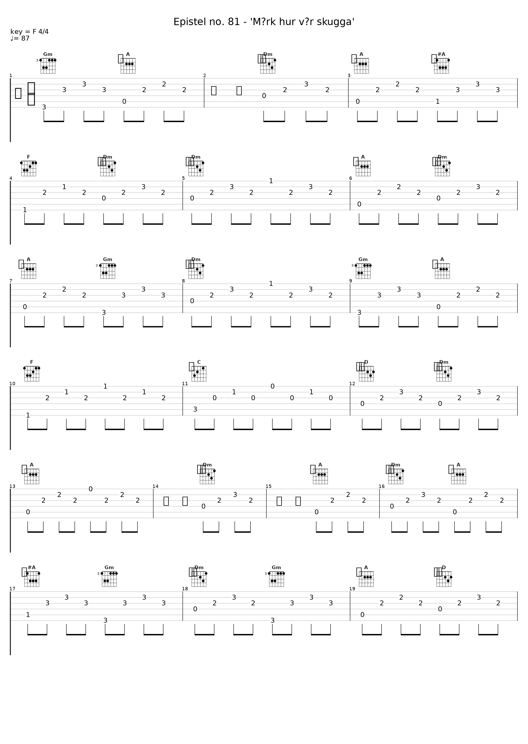 Epistel no. 81 - 'Märk hur vår skugga'_Sven-Bertil Taube_1