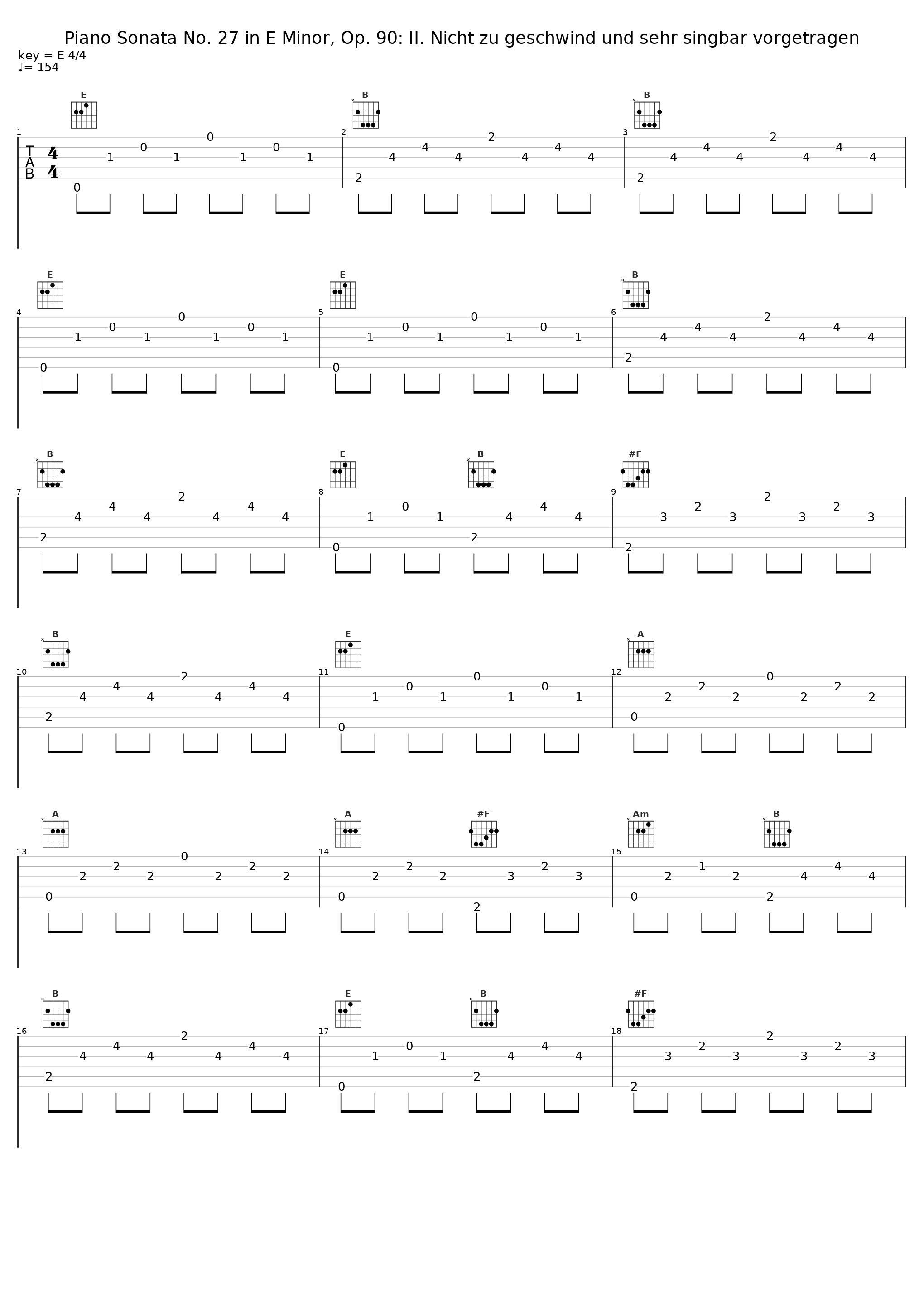 Piano Sonata No. 27 in E Minor, Op. 90: II. Nicht zu geschwind und sehr singbar vorgetragen_Ludwig van Beethoven,Llyr Williams_1