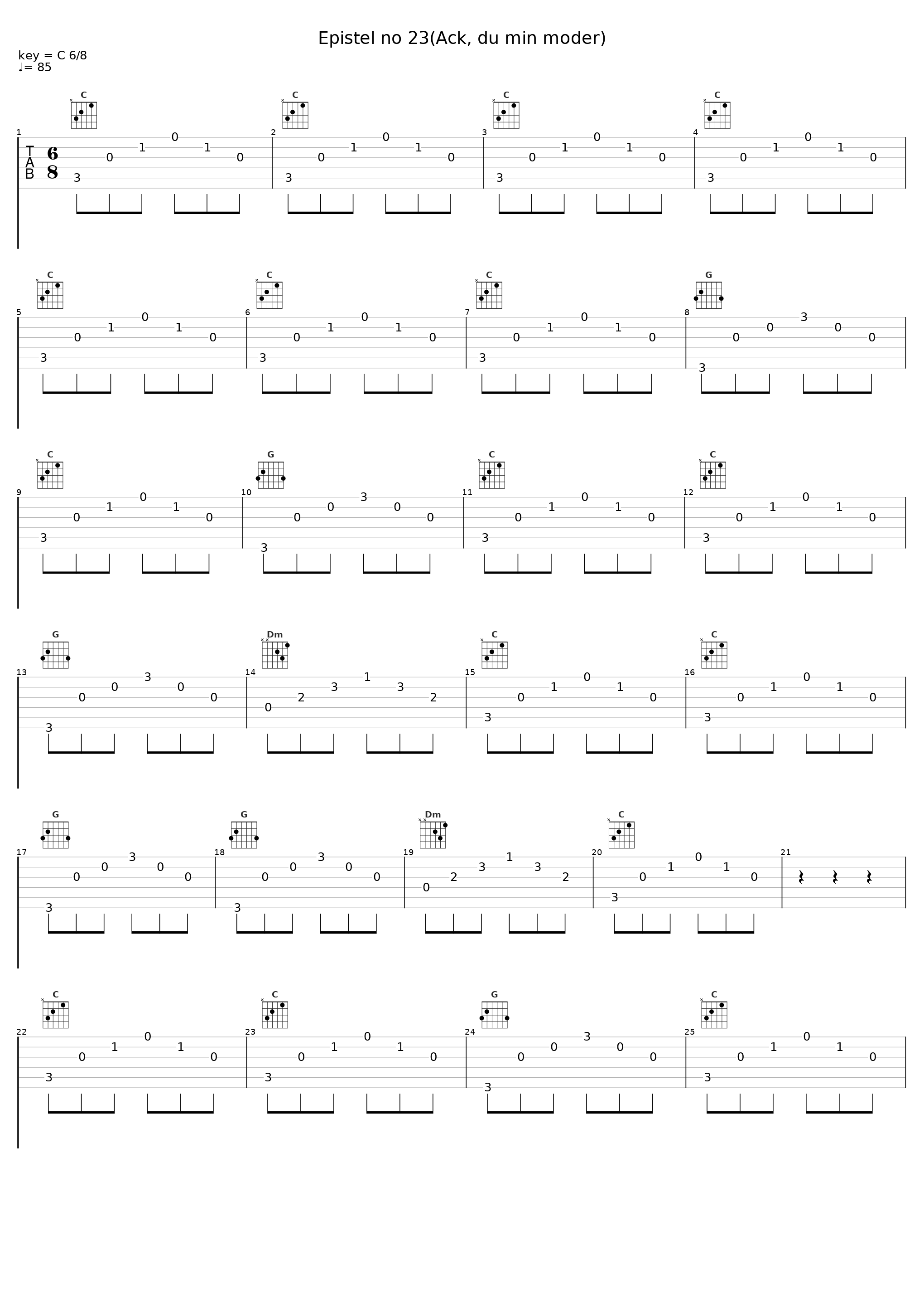 Epistel no 23(Ack, du min moder)_Sven-Bertil Taube_1
