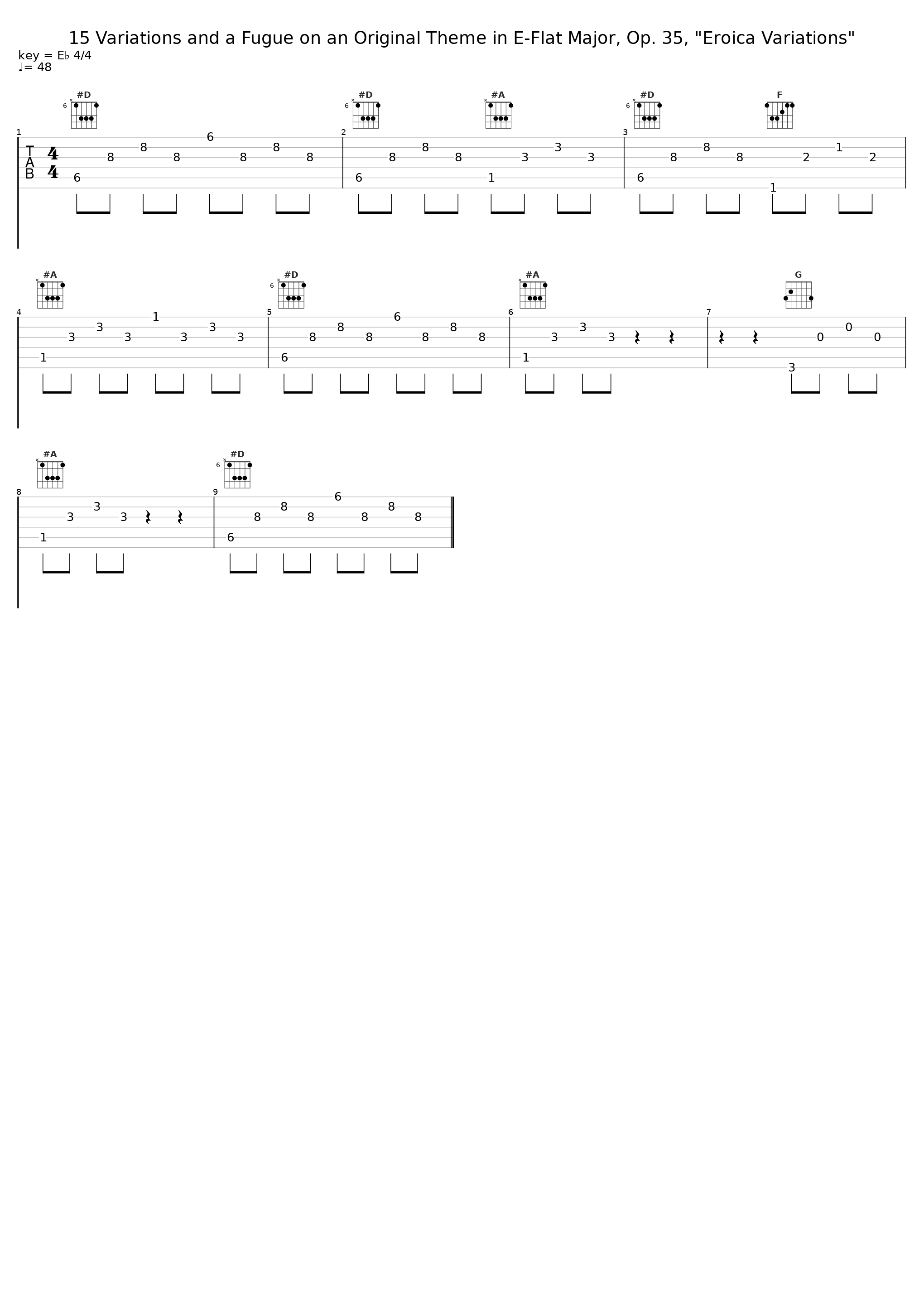 15 Variations and a Fugue on an Original Theme in E-Flat Major, Op. 35, "Eroica Variations"_Ludwig van Beethoven,Llyr Williams_1
