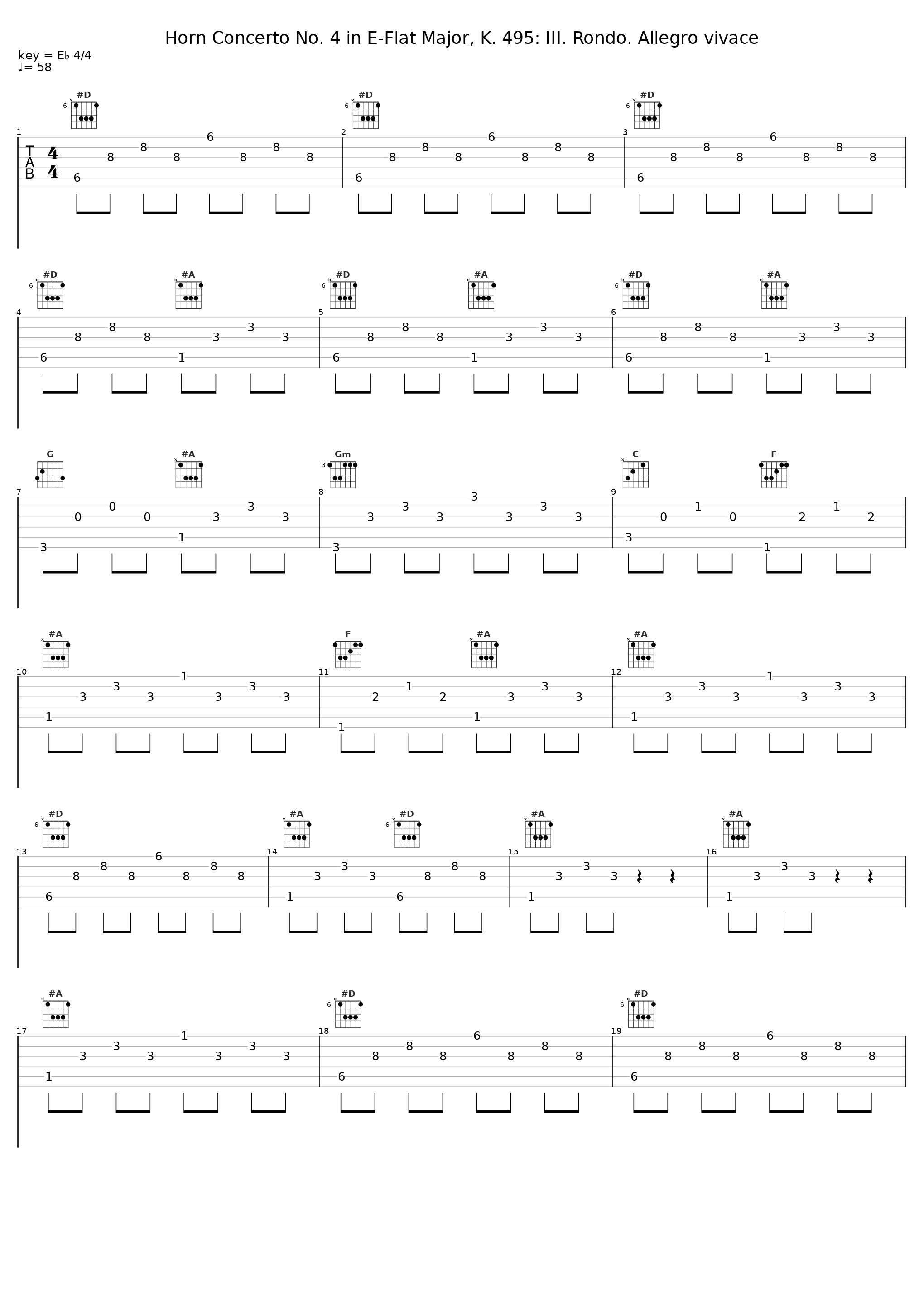 Horn Concerto No. 4 in E-Flat Major, K. 495: III. Rondo. Allegro vivace_Ferenc Tarjáni,Győr Philharmonic Orchestra,János Sándor_1