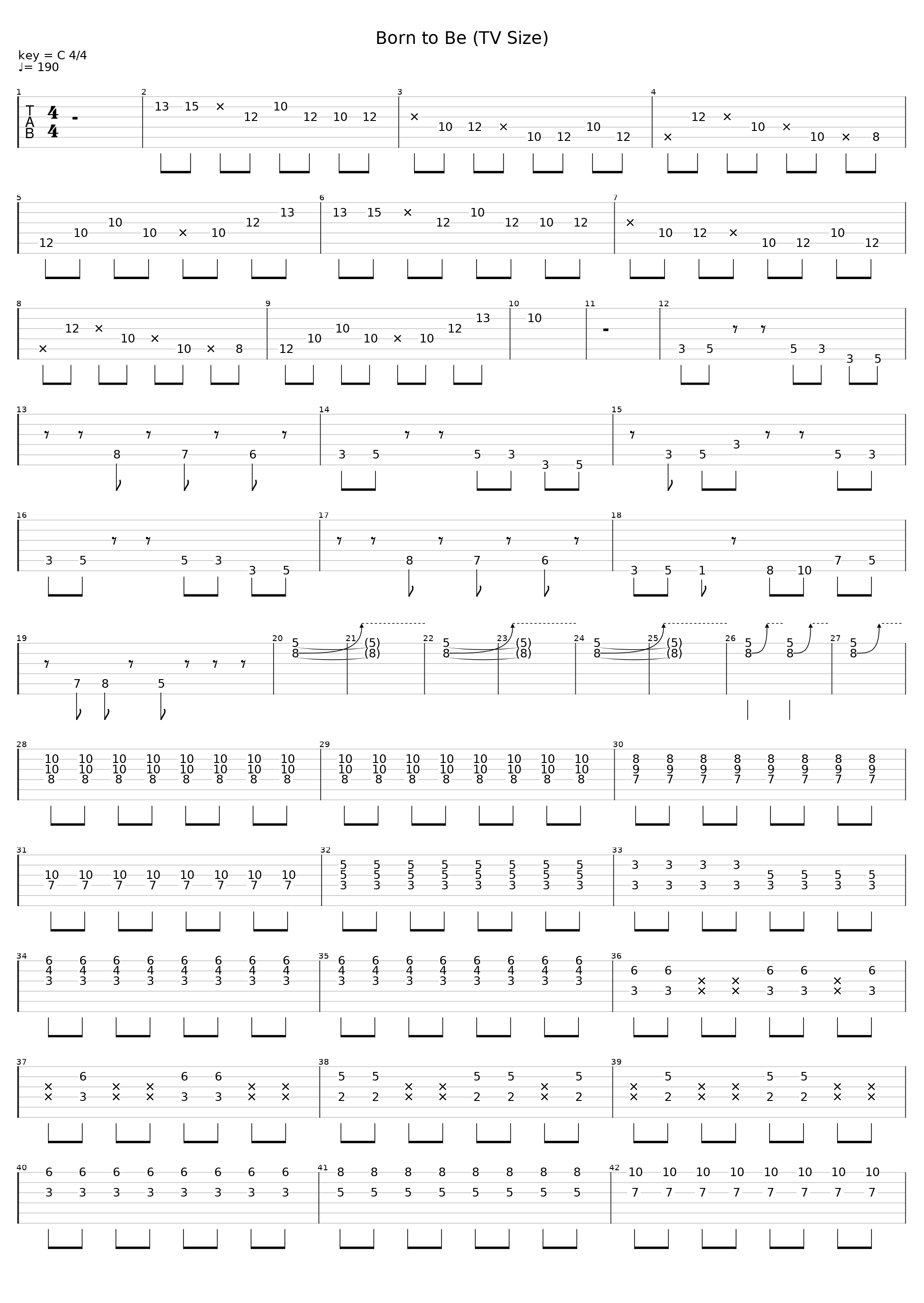 Born To Be (Tv Size)_Nano_1