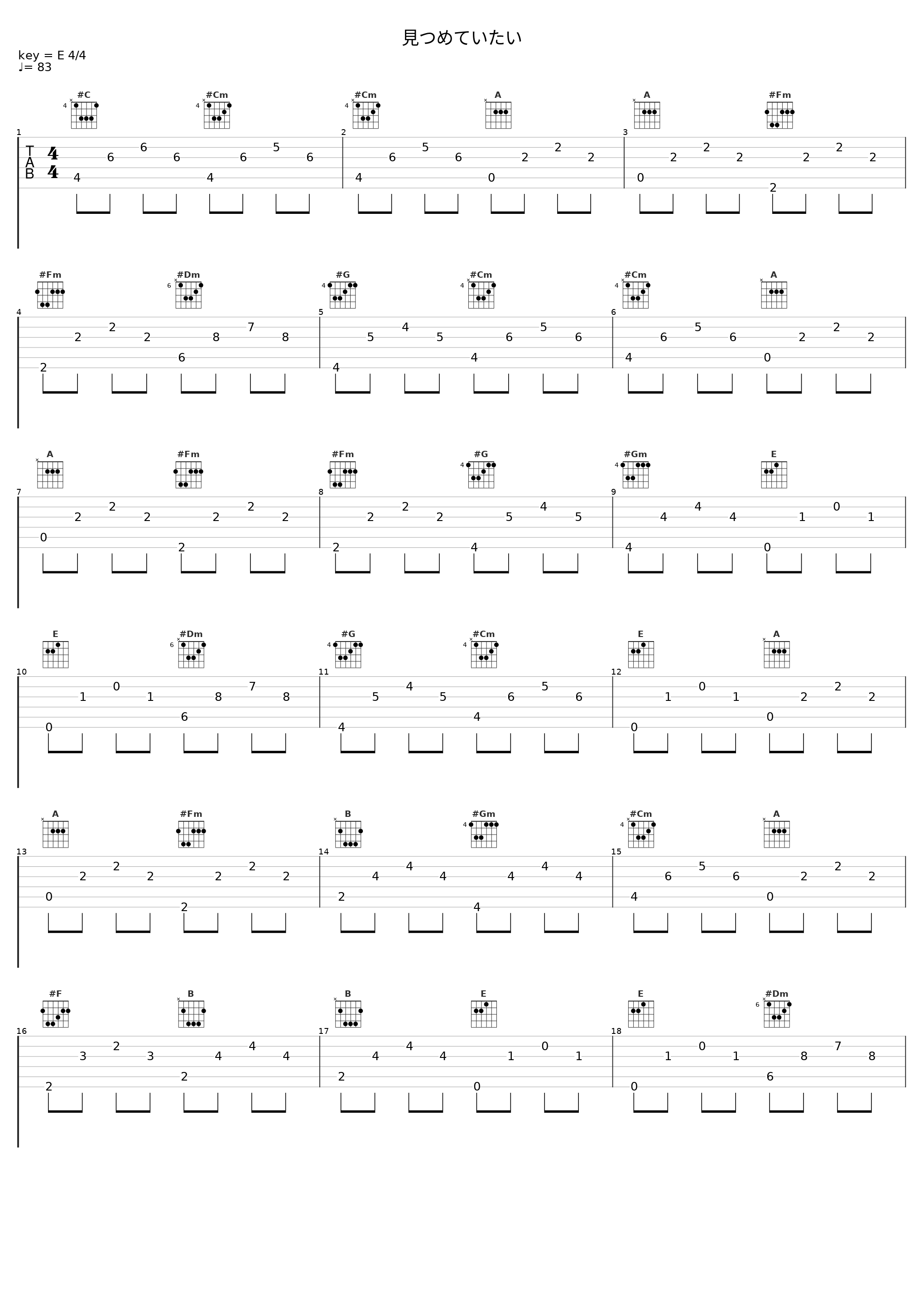 見つめていたい_THE ALFEE_1