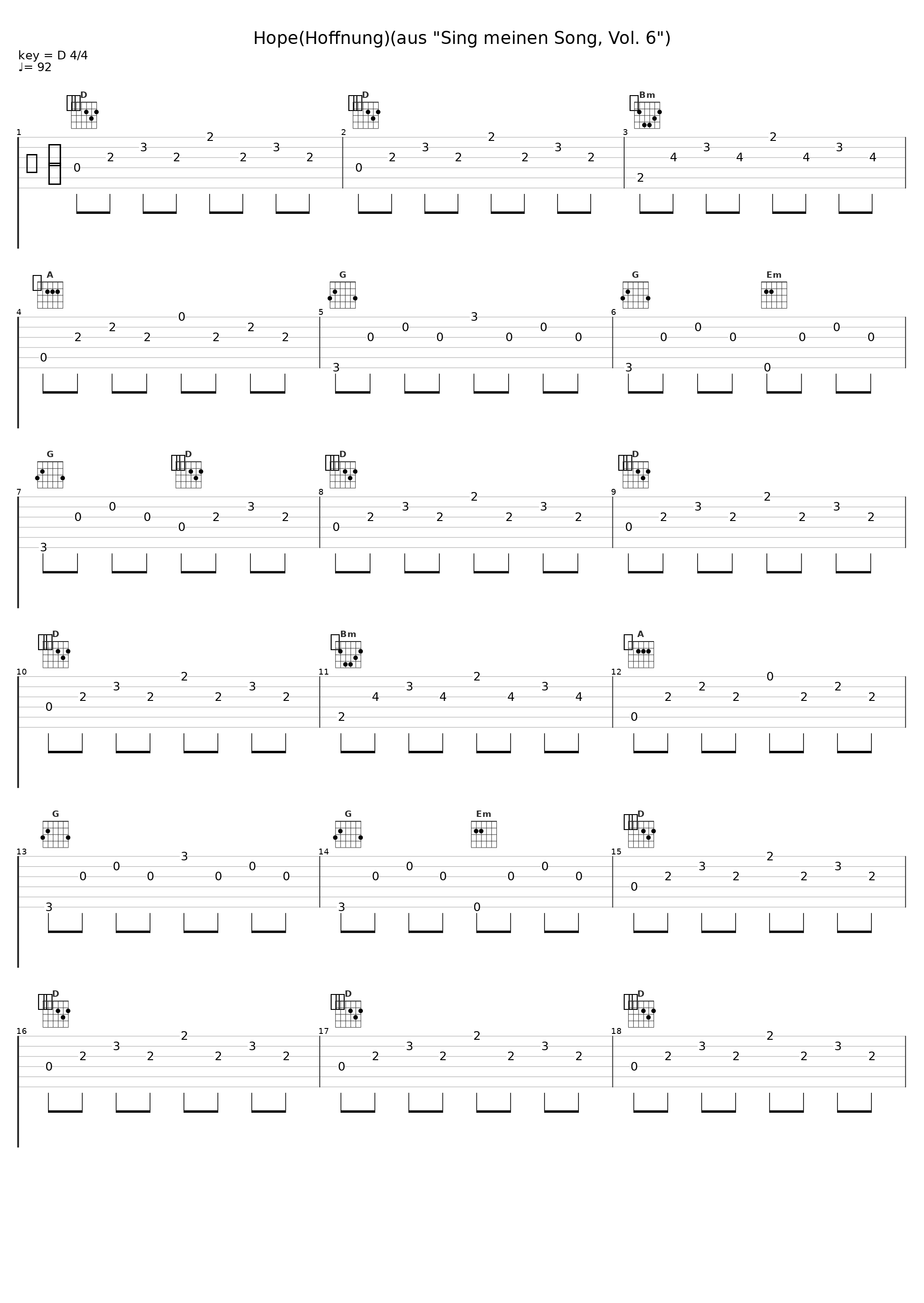 Hope(Hoffnung)(aus "Sing meinen Song, Vol. 6")_Johannes Oerding_1