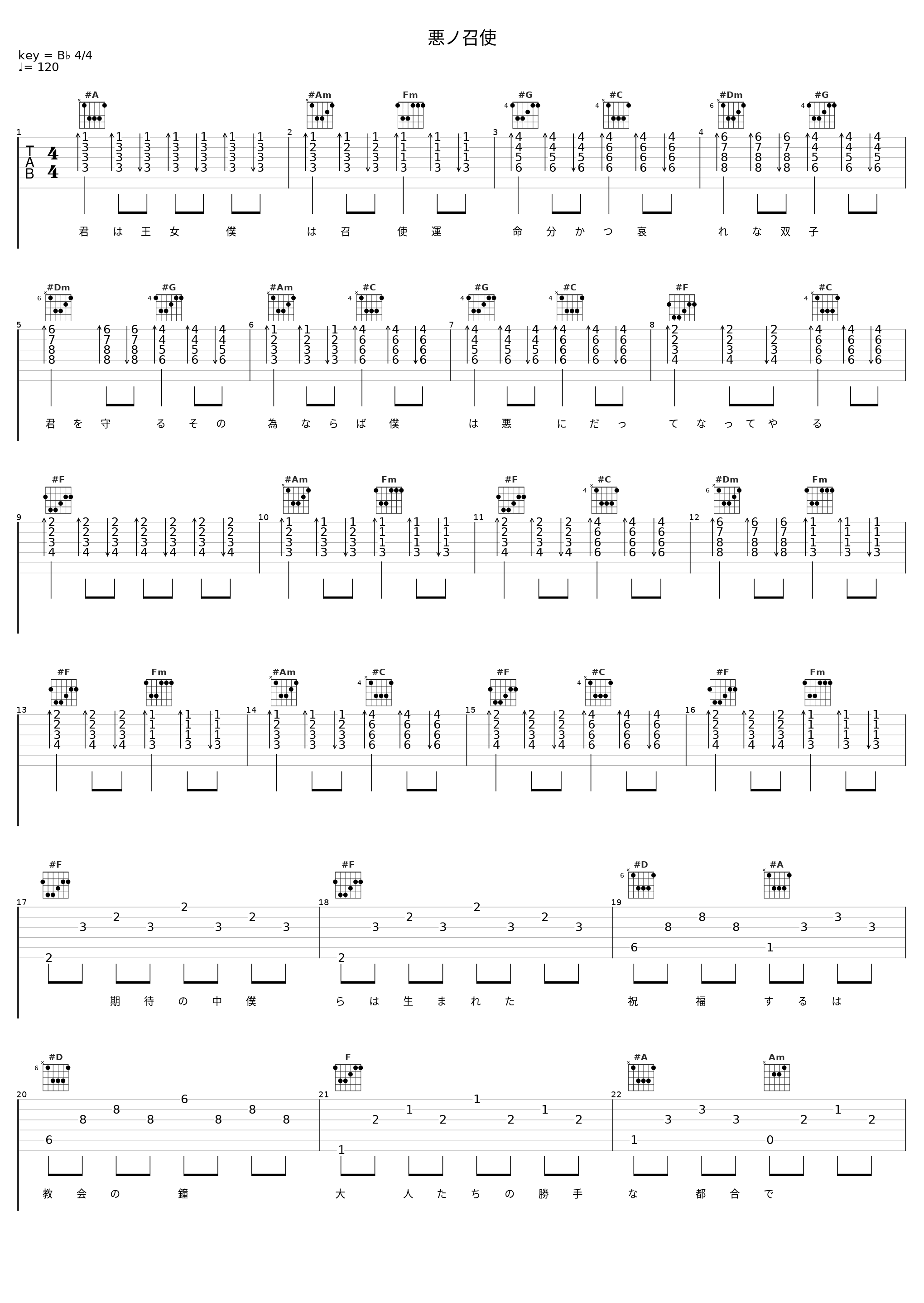 悪ノ召使_镜音连_1