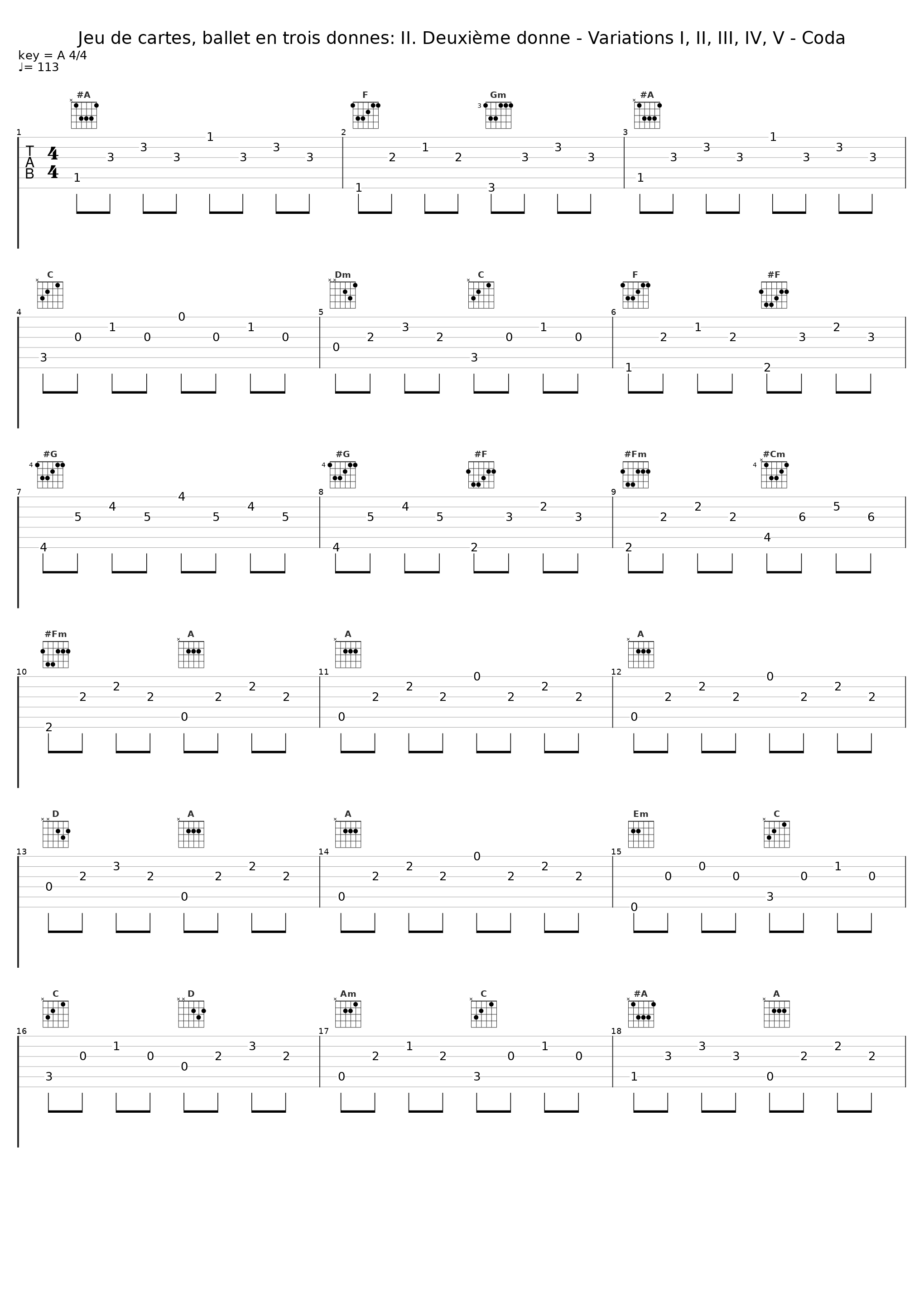 Jeu de cartes, ballet en trois donnes: II. Deuxième donne - Variations I, II, III, IV, V - Coda_Sinphonieorchester des Bayerische Rundfunks,Igor Stravinsky_1