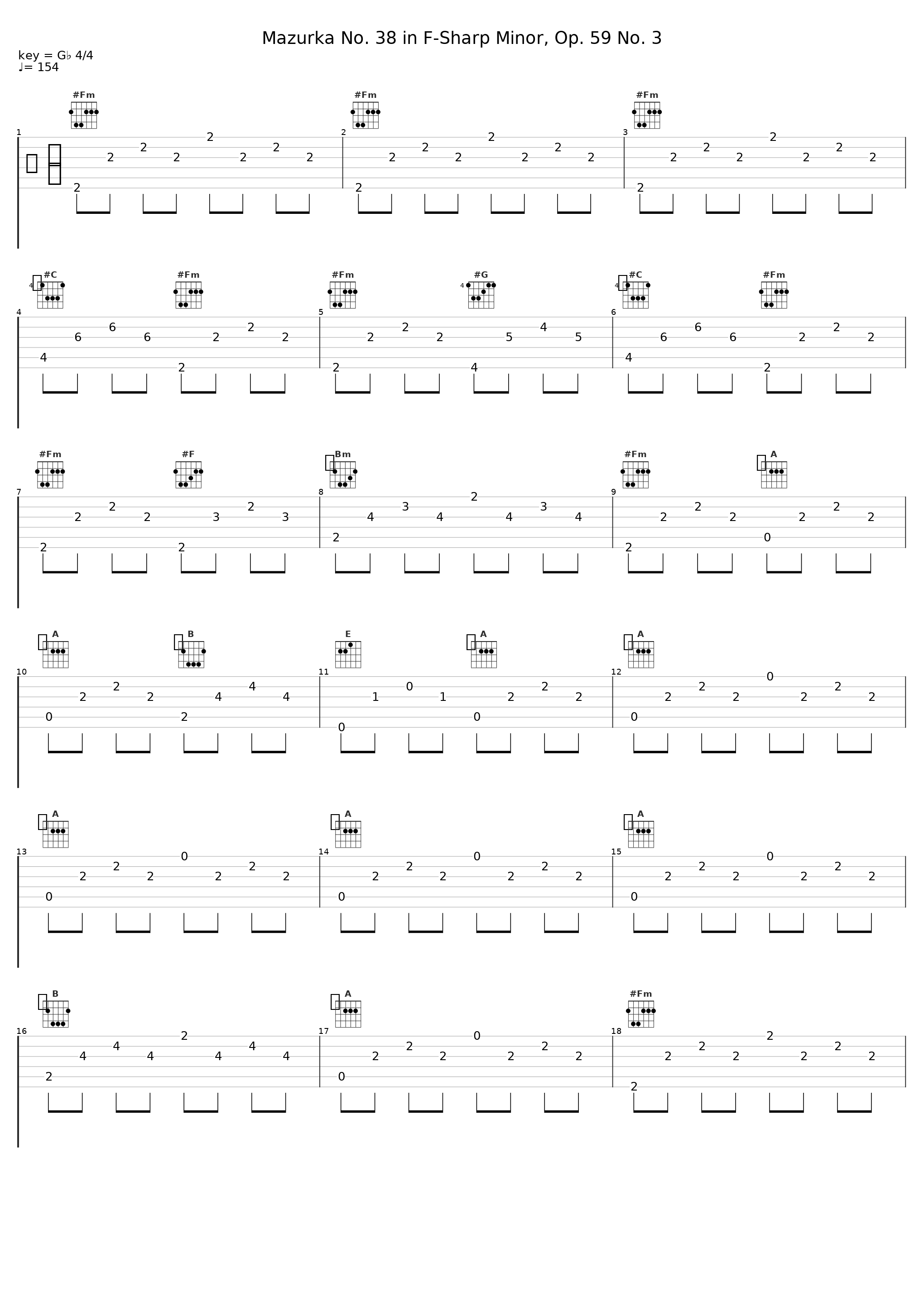 Mazurka No. 38 in F-Sharp Minor, Op. 59 No. 3_Ramon Schwarzkopf_1