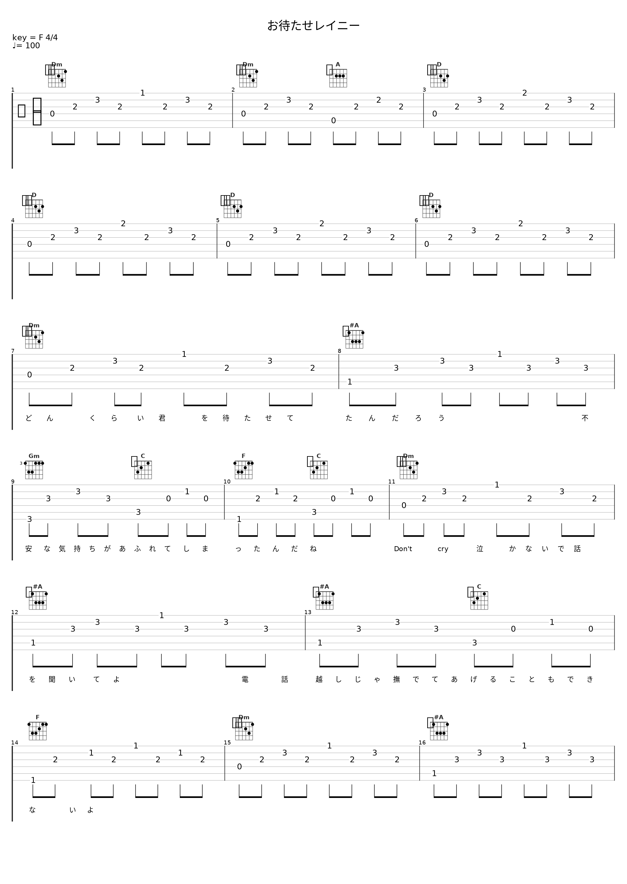 お待たせレイニー_镜音连_1