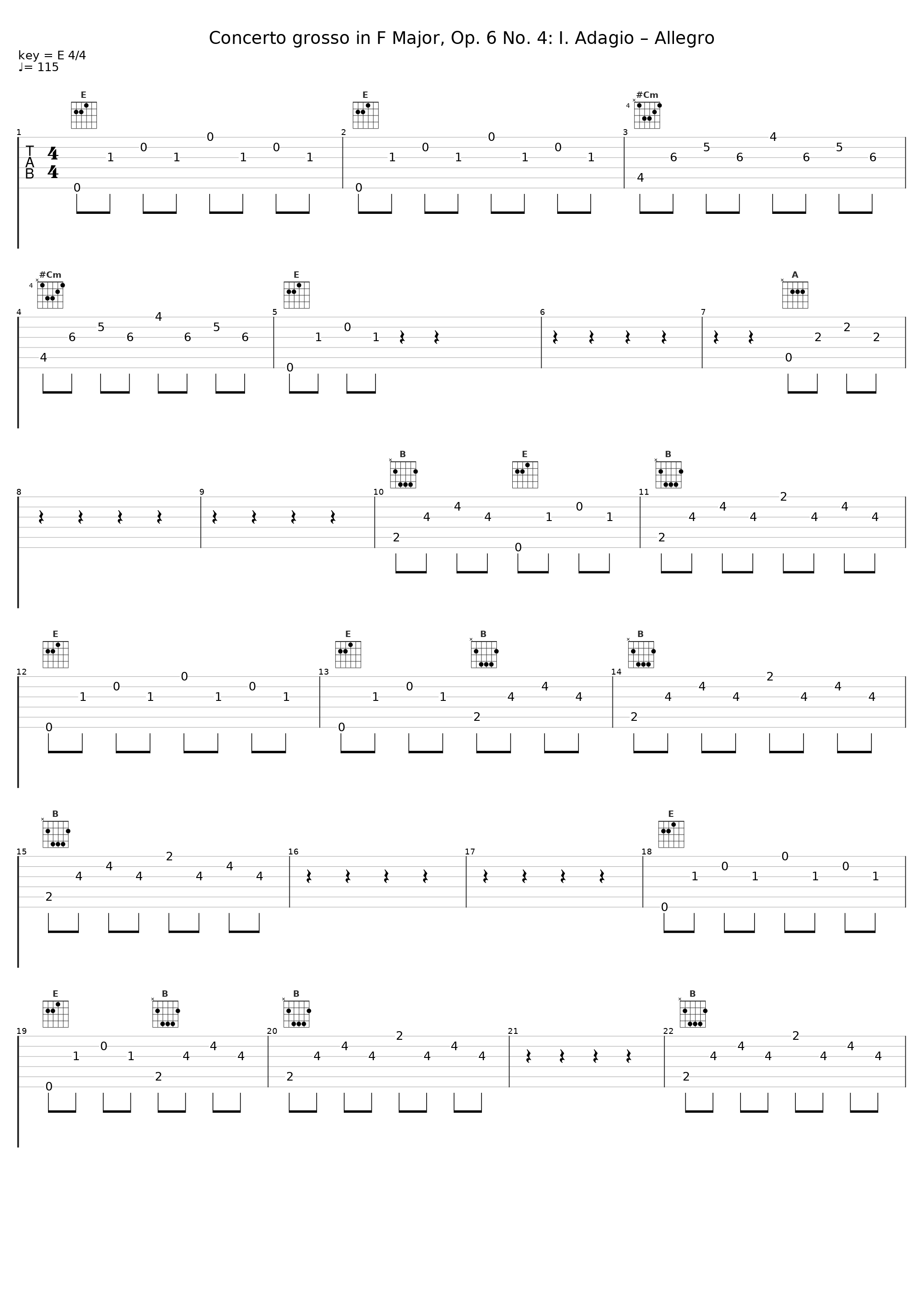 Concerto grosso in F Major, Op. 6 No. 4: I. Adagio – Allegro_Marco Scorticati,Sara Campobasso,Estro cromatico,Arcangelo Corelli_1