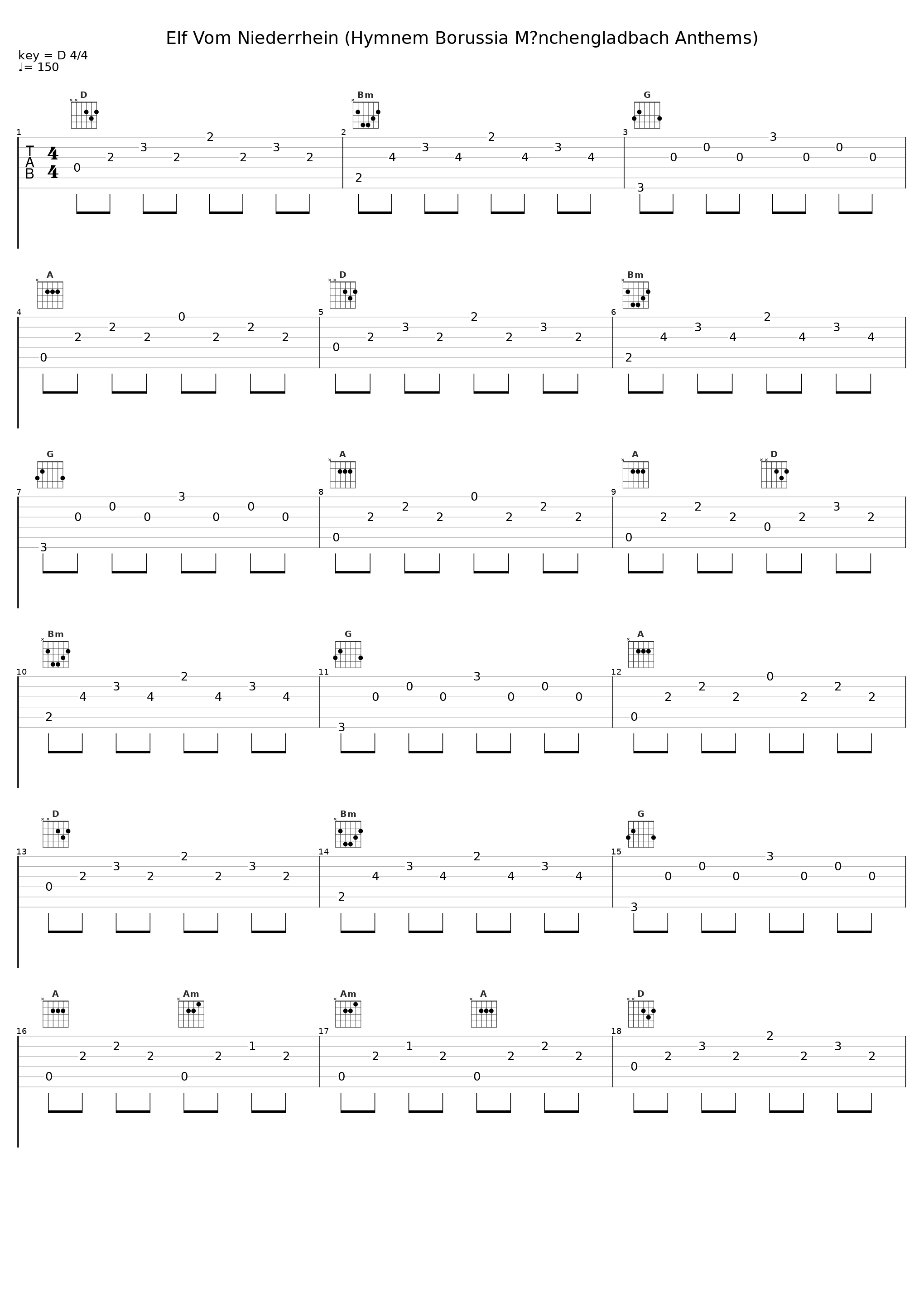 Elf Vom Niederrhein (Hymnem Borussia Mönchengladbach Anthems)_Gold Band_1