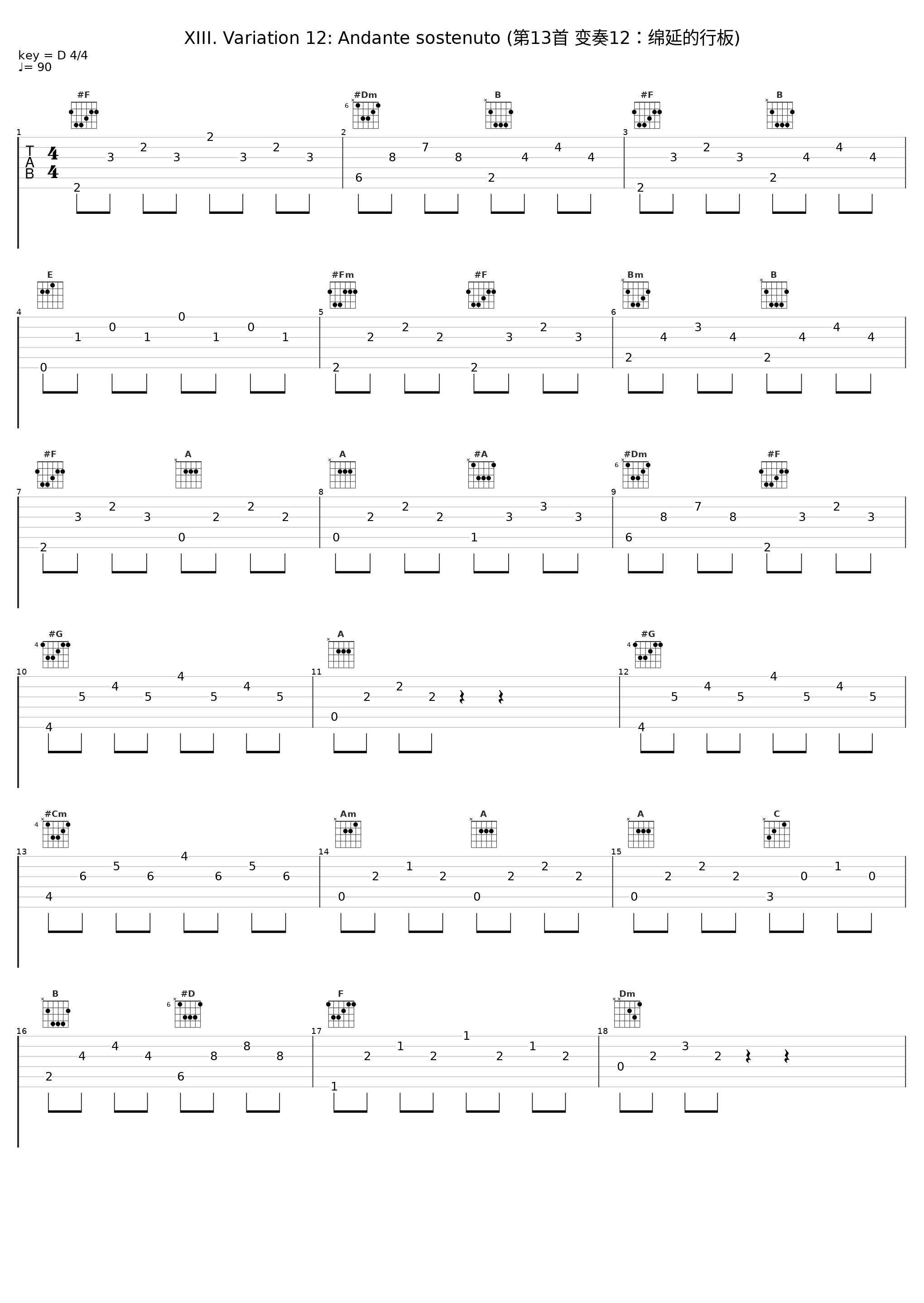 XIII. Variation 12: Andante sostenuto (第13首 变奏12:绵延的行板)_Marc-Andre Hamelin_1