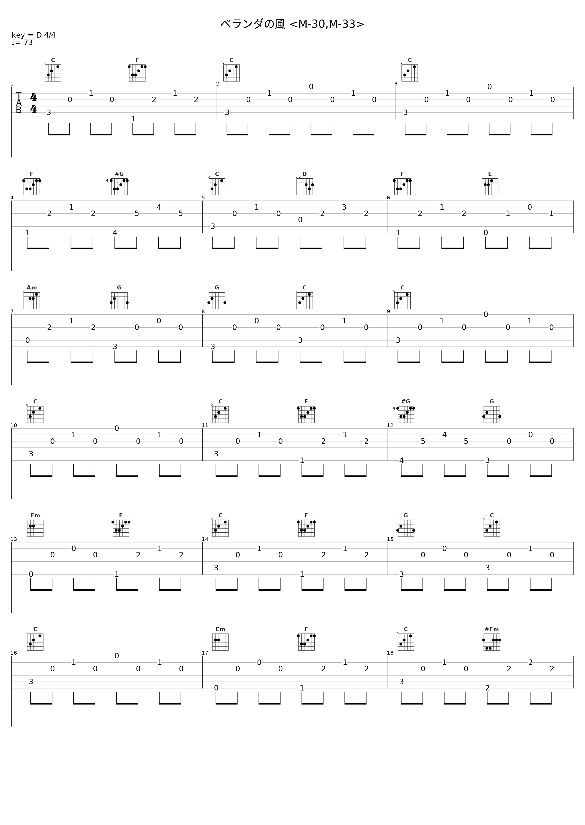 ベランダの風 <M-30,M-33>_田中公平_1