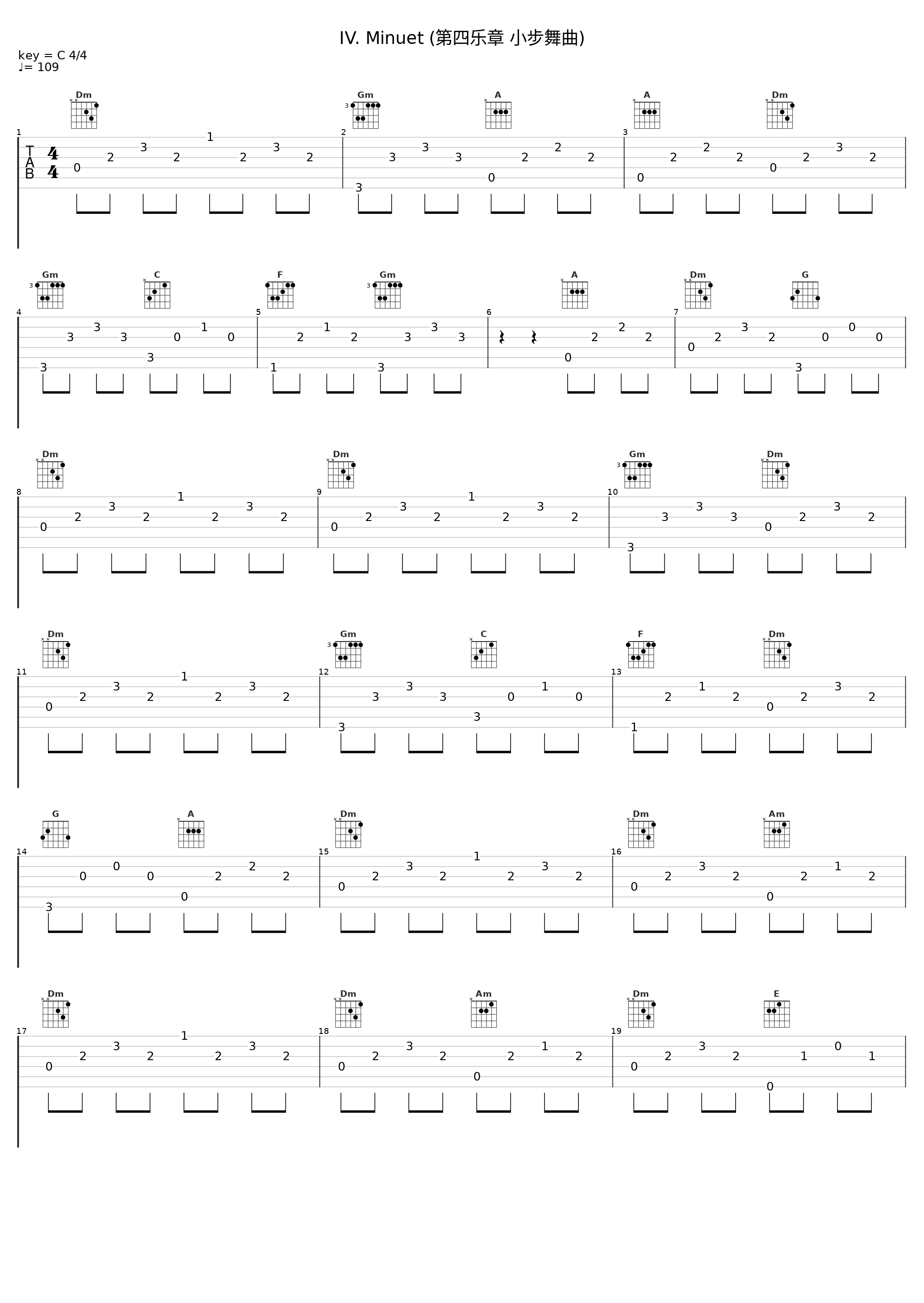 IV. Minuet (第四乐章 小步舞曲)_Classical Artists_1