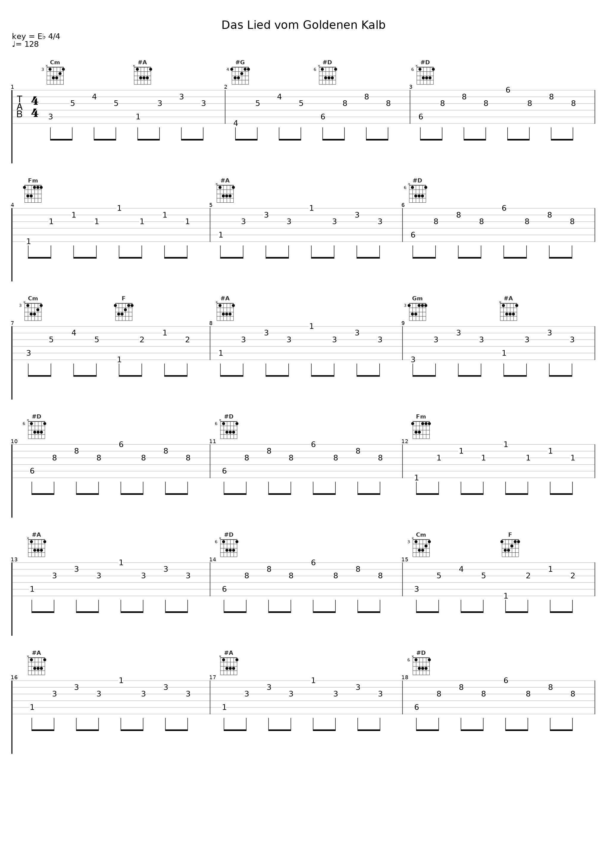 Das Lied vom Goldenen Kalb_Reinhard Horn_1