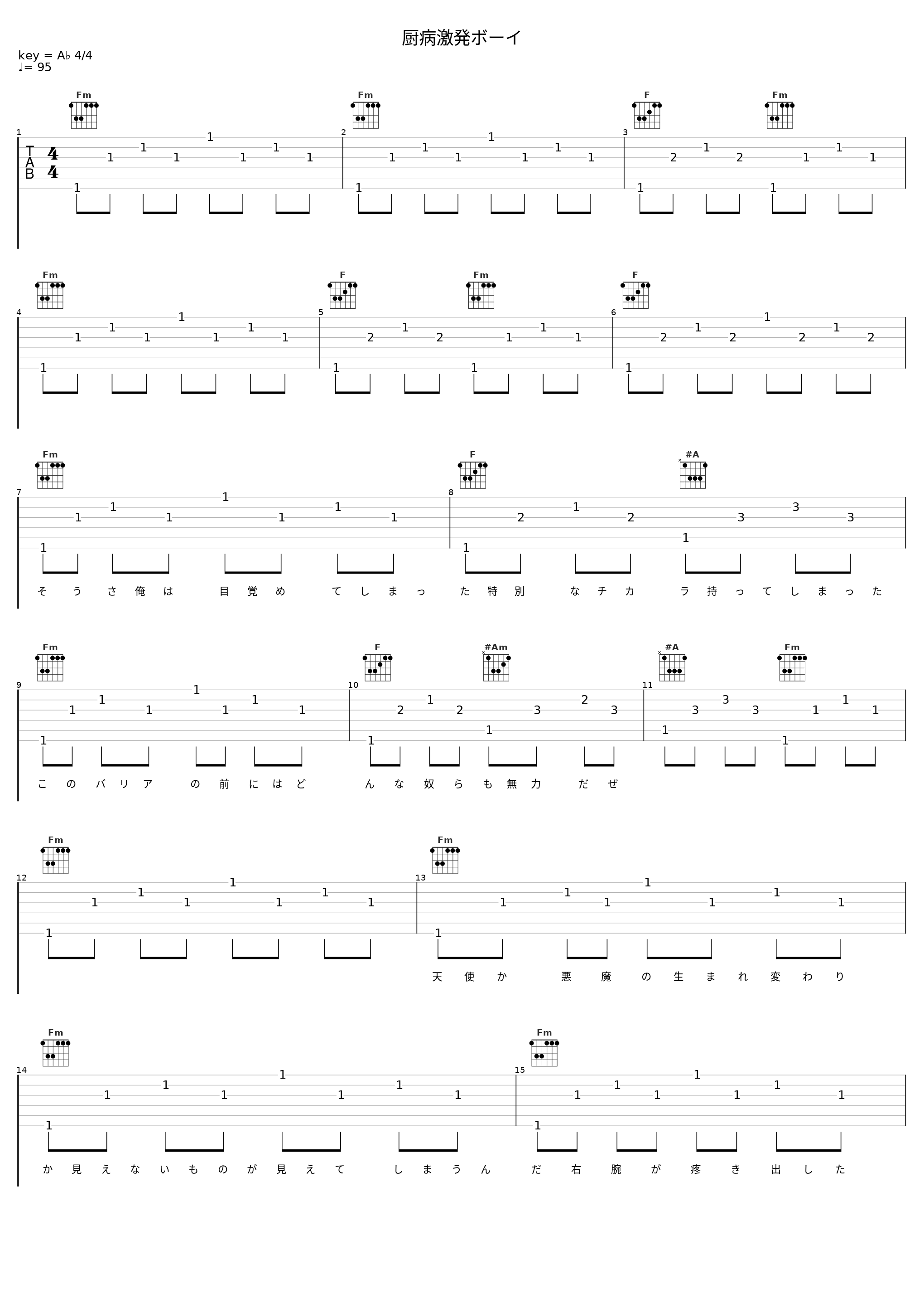 厨病激発ボーイ_镜音连_1