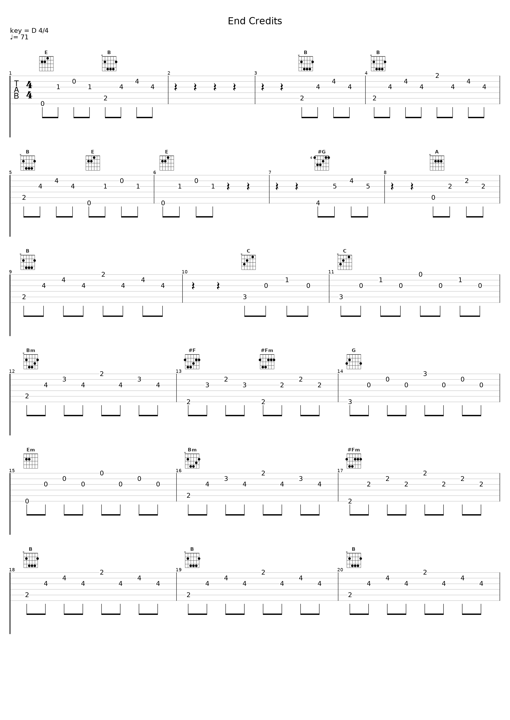 End Credits_Cliff Eidelman_1
