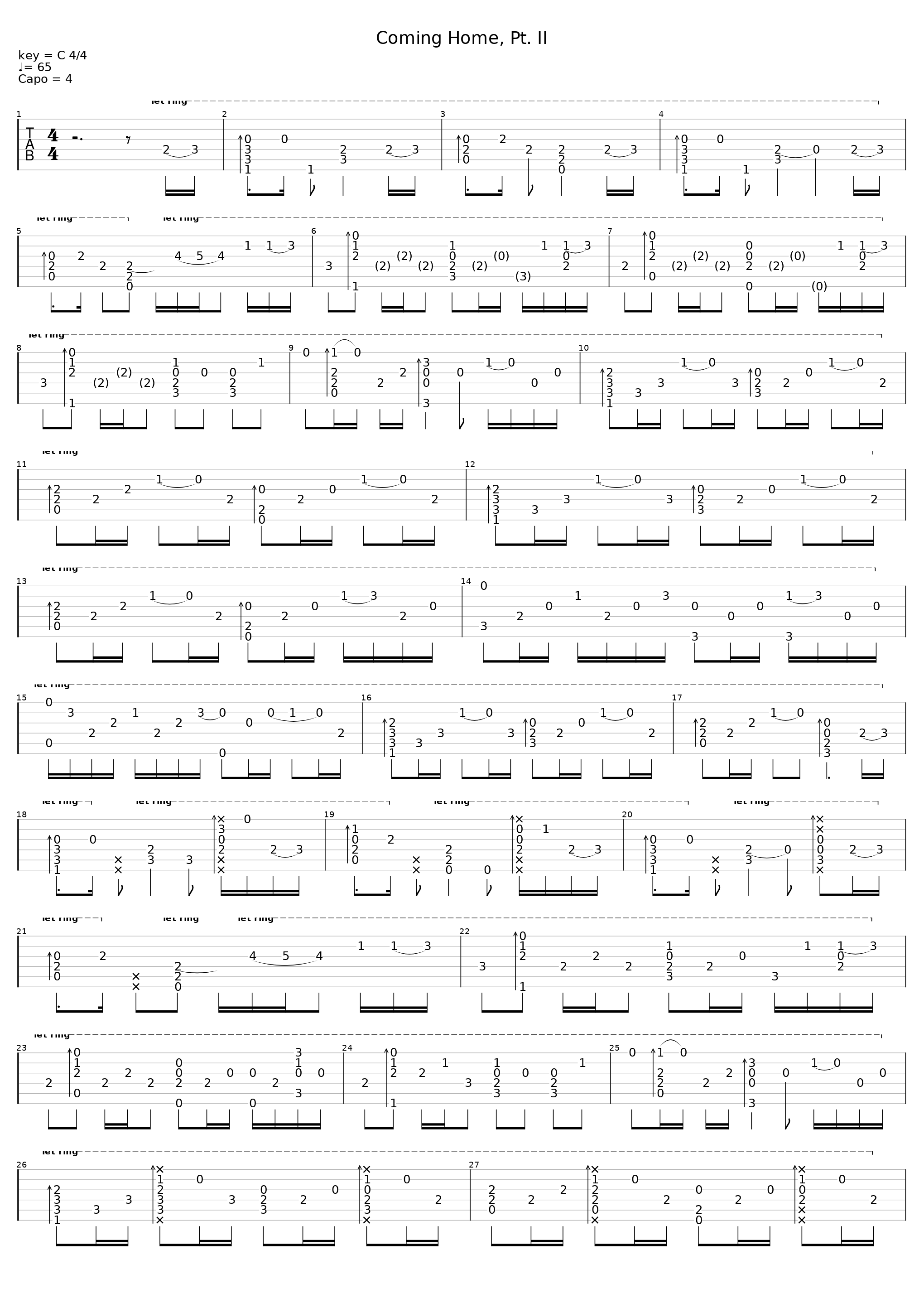 Skylar Grey_Coming Home, Pt. Ii (Fingerstyle)_1