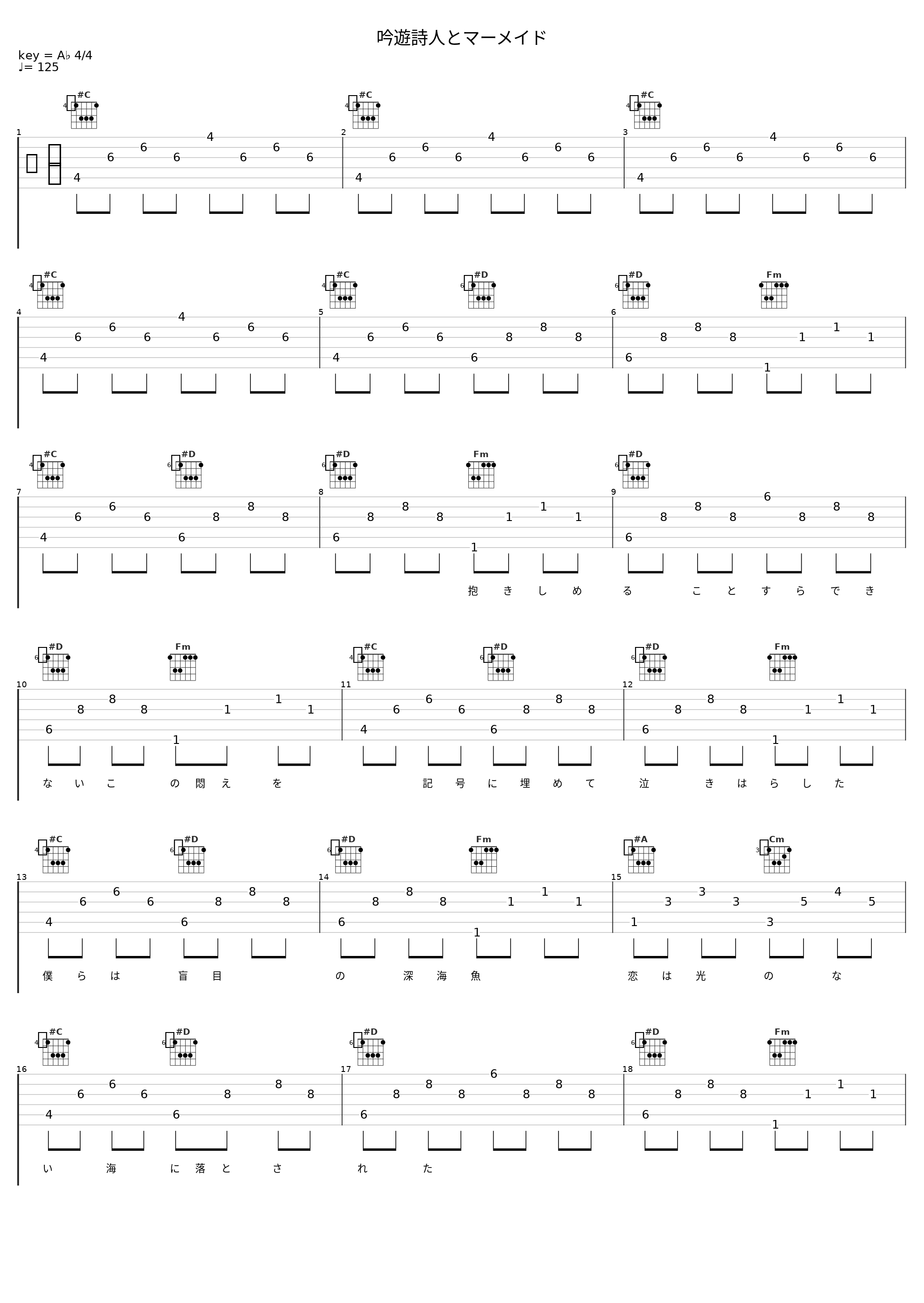 吟遊詩人とマーメイド_GUMI,镜音铃_1