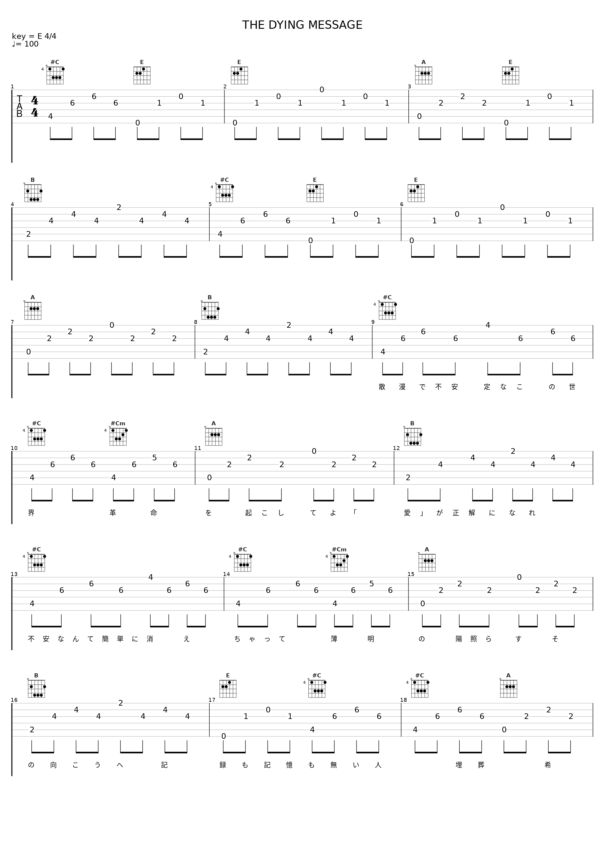 THE DYING MESSAGE_鬱P,镜音铃_1