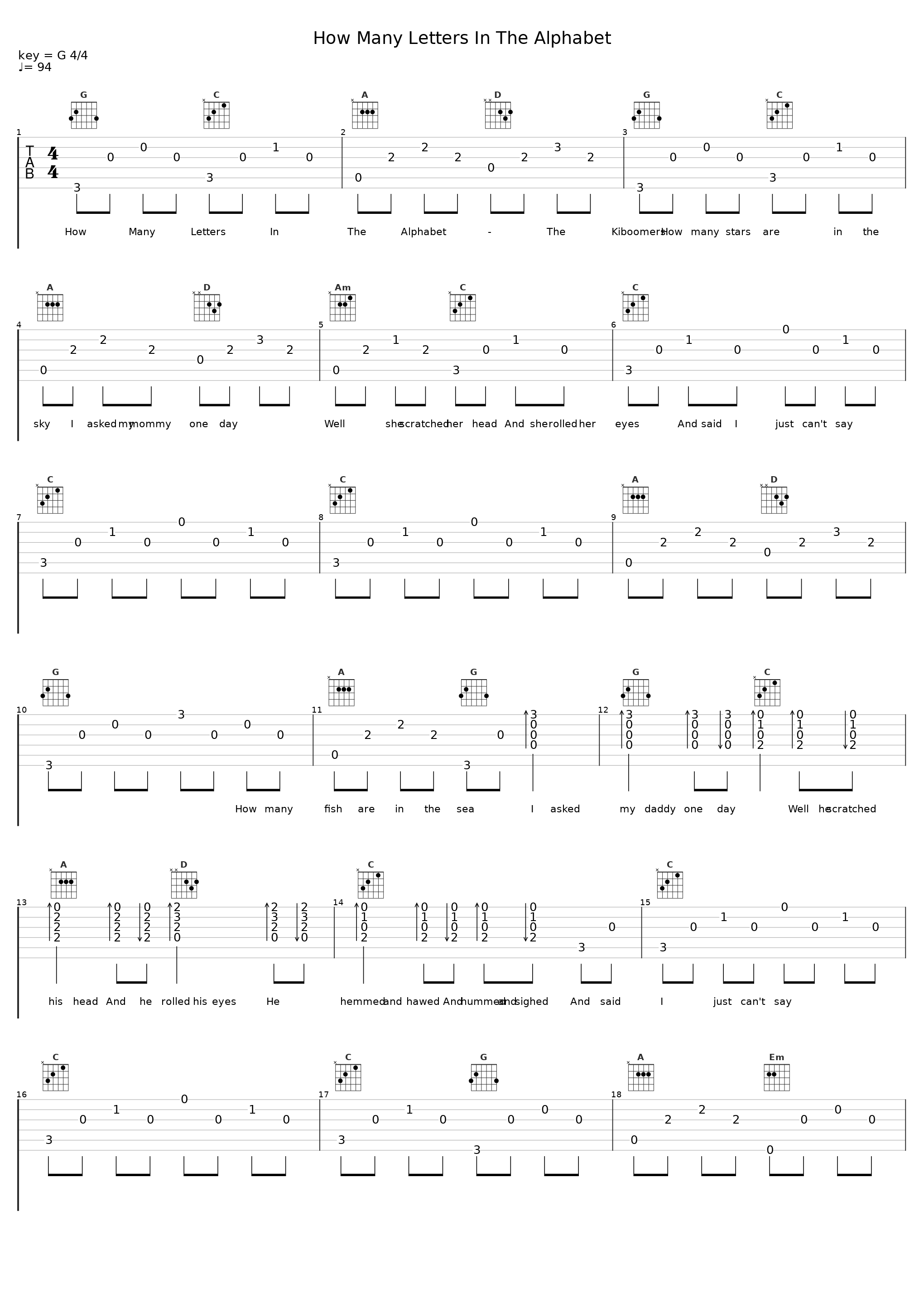 How Many Letters In The Alphabet_The Kiboomers_1