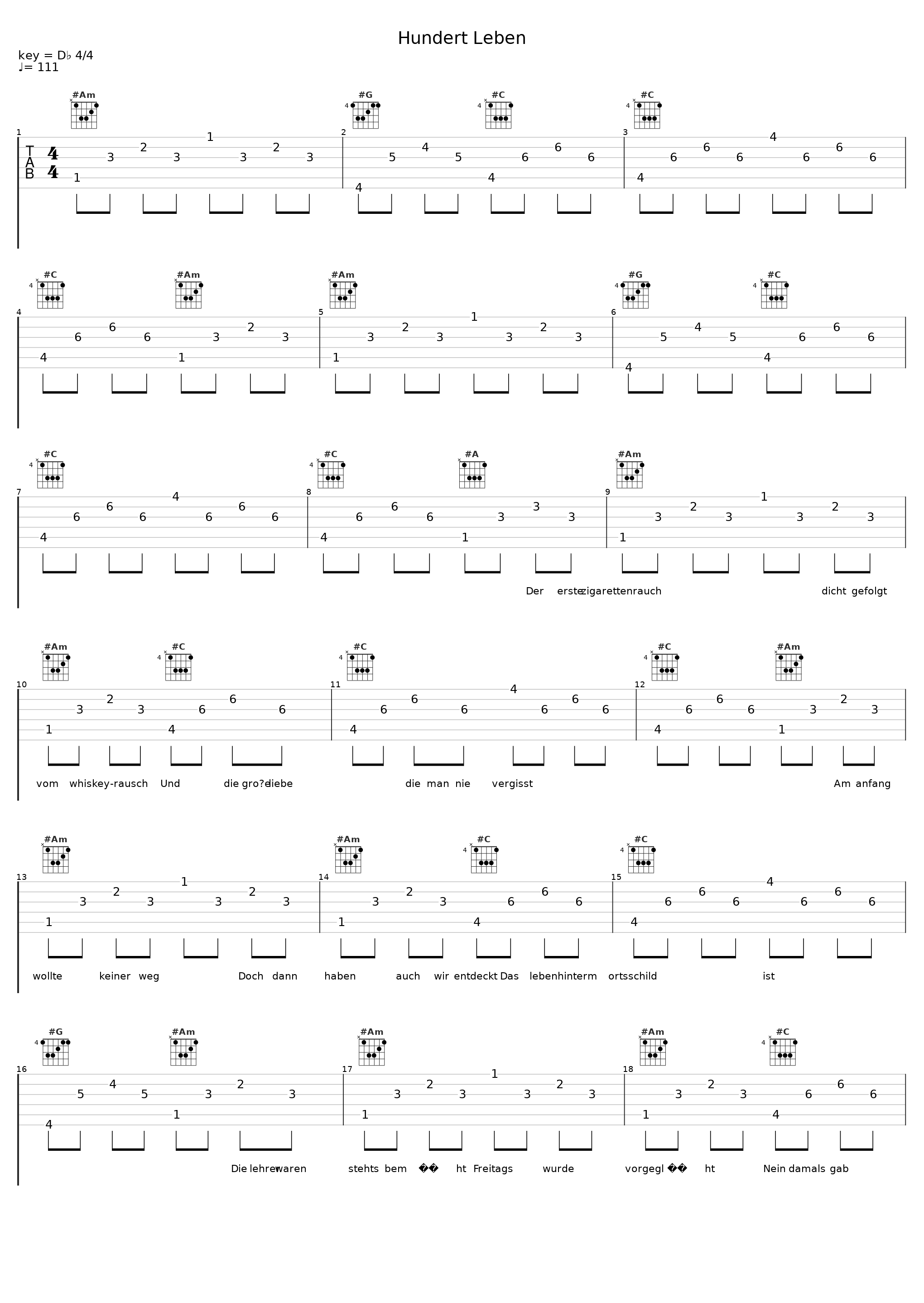 Hundert Leben_Johannes Oerding_1