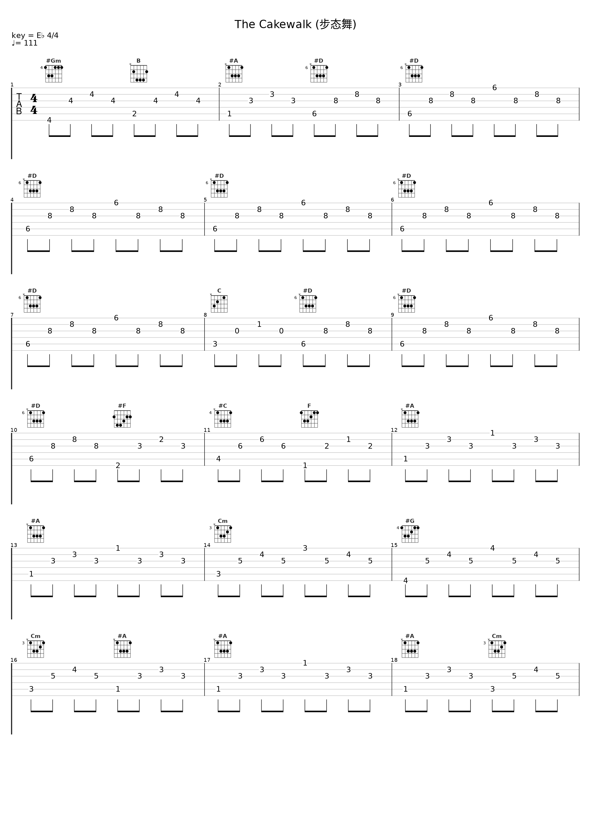 The Cakewalk (步态舞)_Classical Artists_1