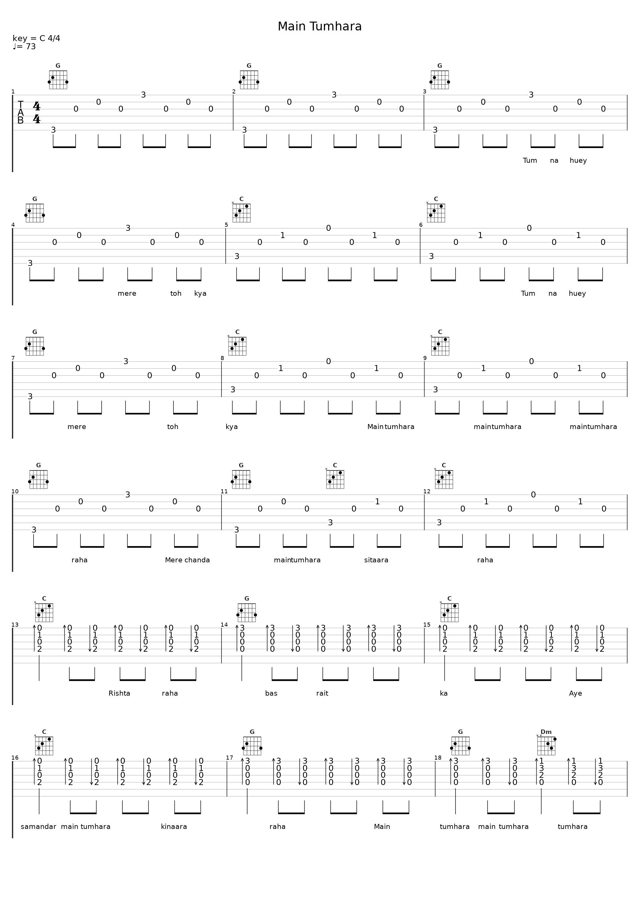 Main Tumhara_A.R. Rahman,Jonita Gandhi,Hriday Gattani_1