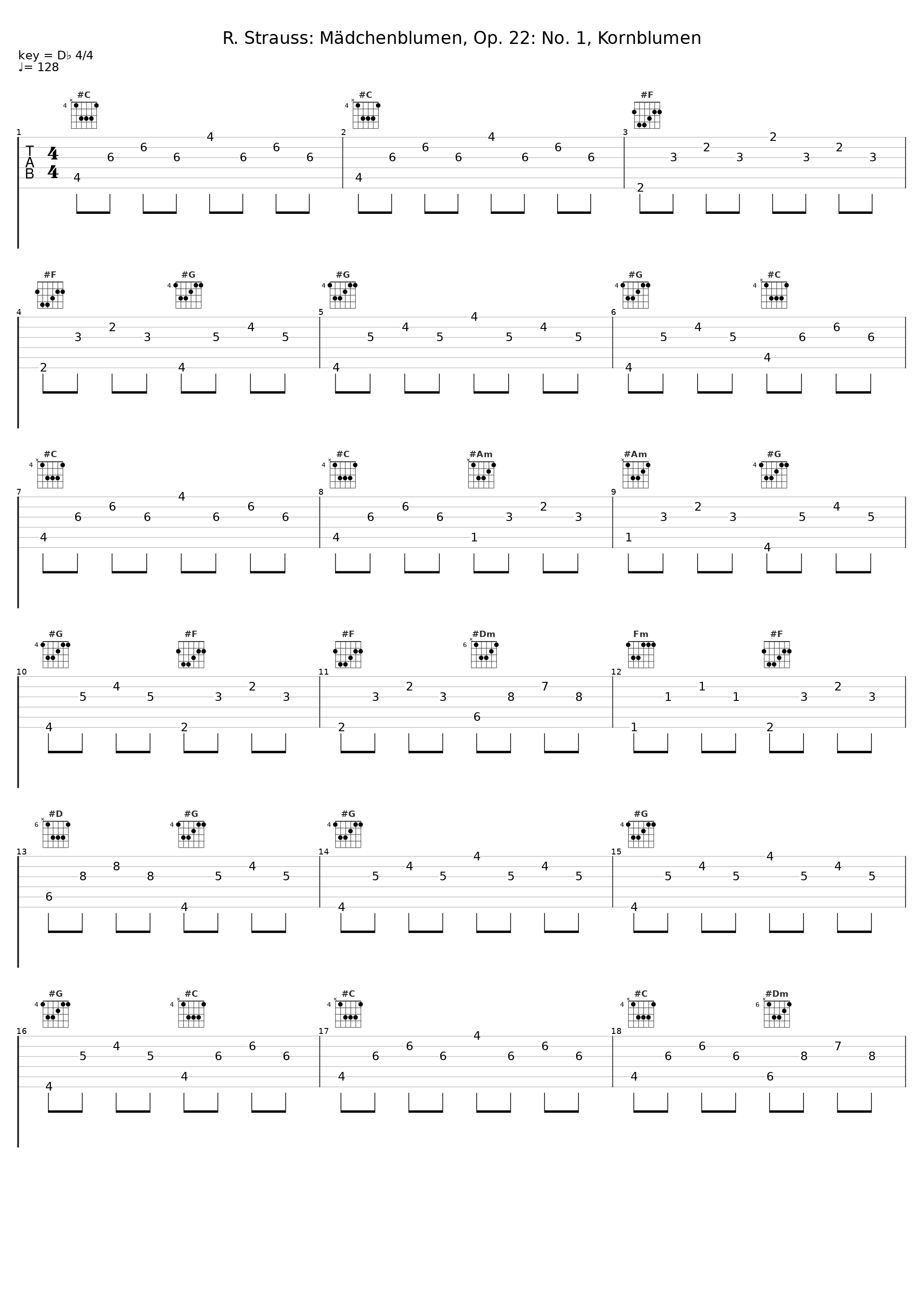 R. Strauss: Mädchenblumen, Op. 22: No. 1, Kornblumen_Lidija Horvat-Dunjko_1