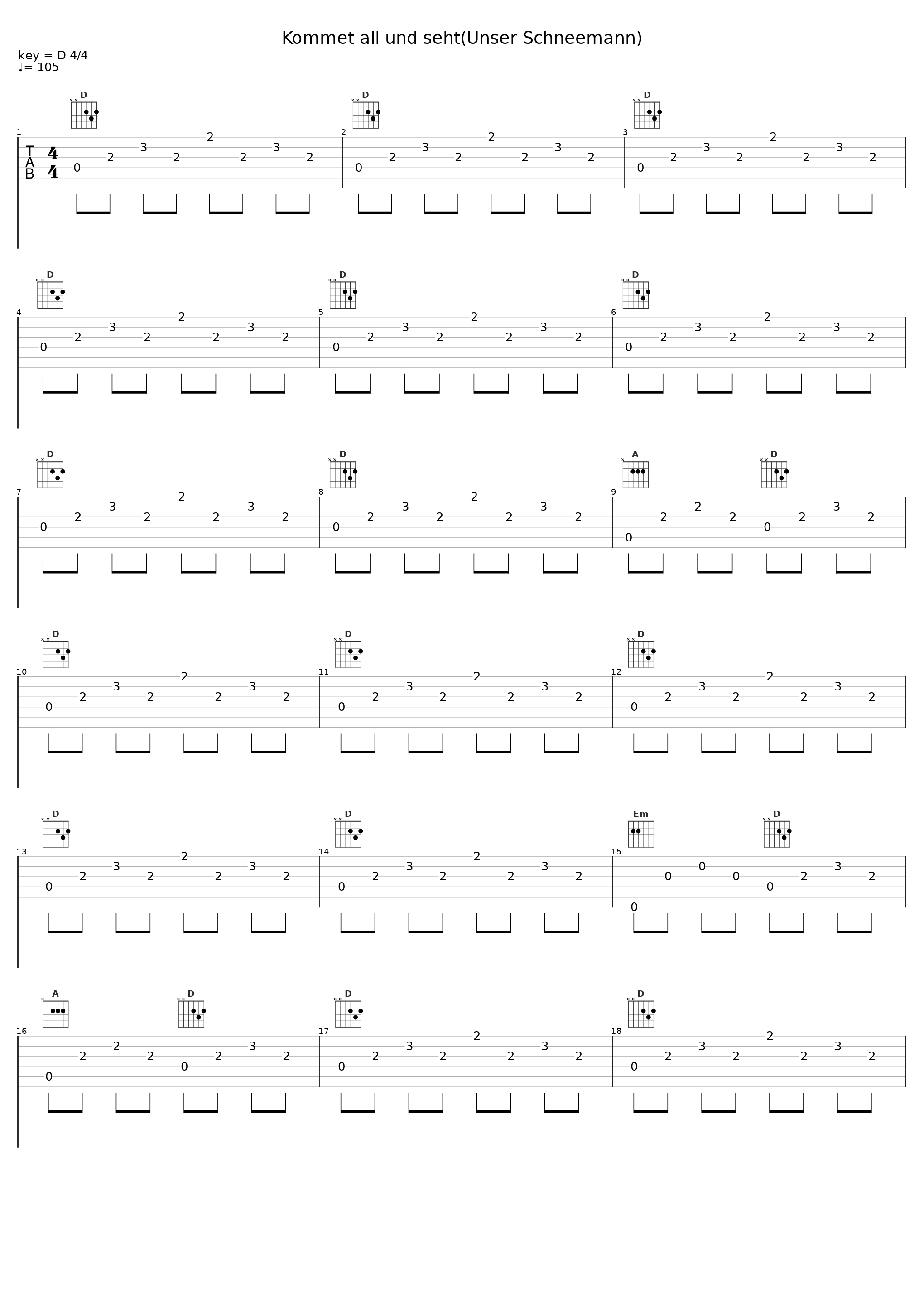 Kommet all und seht(Unser Schneemann)_Reinhard Horn_1