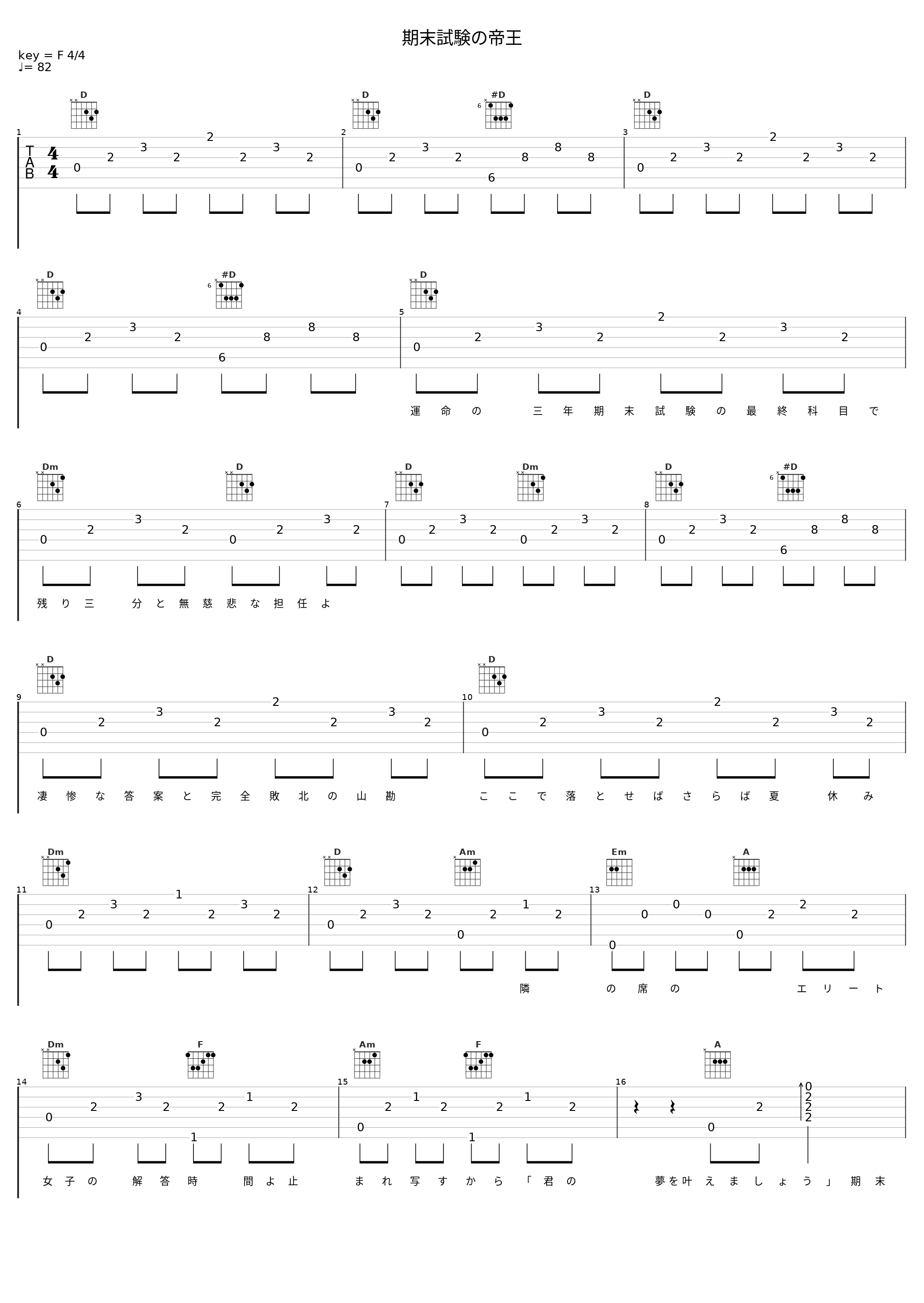 期末試験の帝王_kemu,镜音铃_1