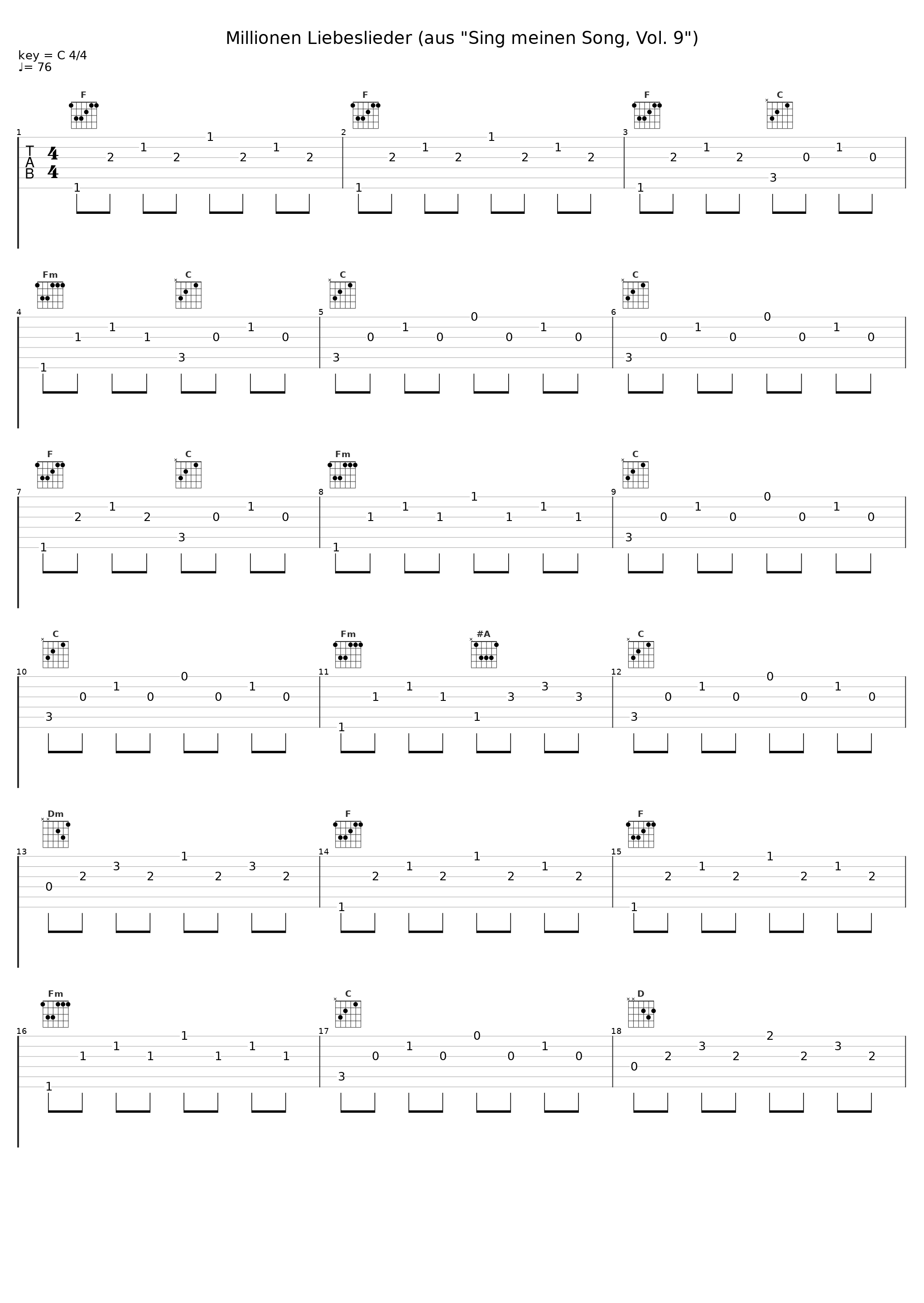 Millionen Liebeslieder (aus "Sing meinen Song, Vol. 9")_Johannes Oerding_1