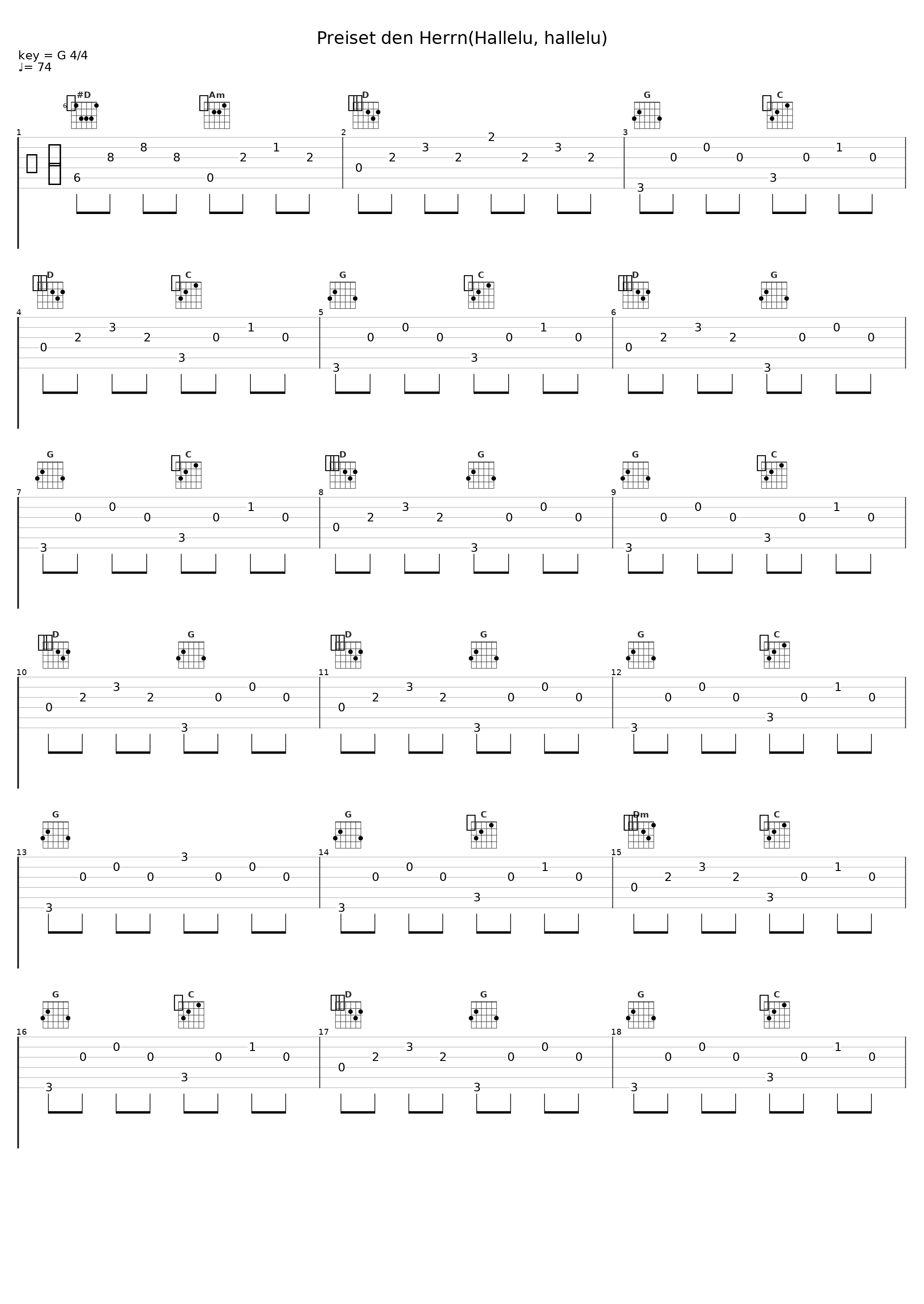 Preiset den Herrn(Hallelu, hallelu)_Reinhard Horn_1