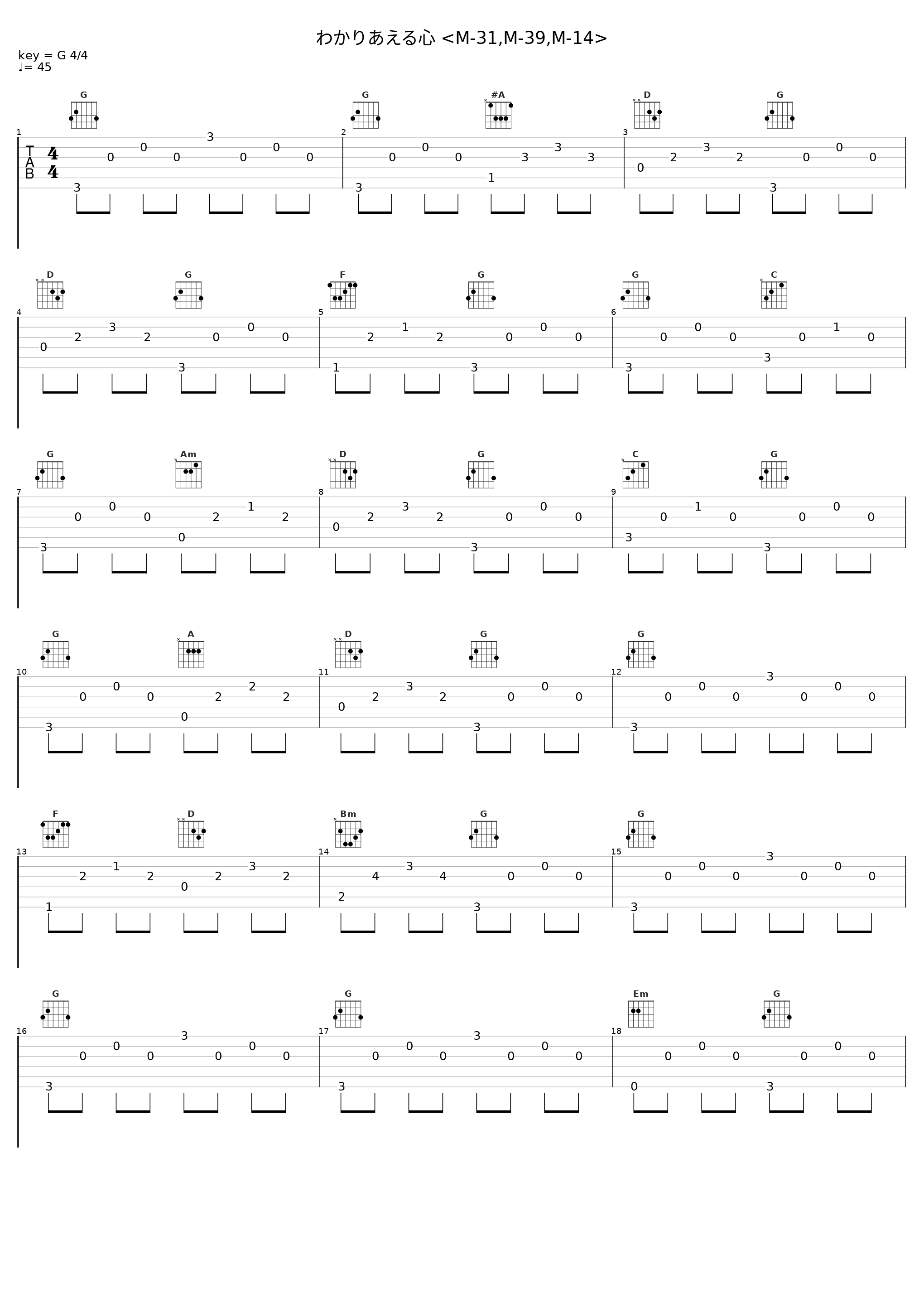 わかりあえる心 <M-31,M-39,M-14>_田中公平_1
