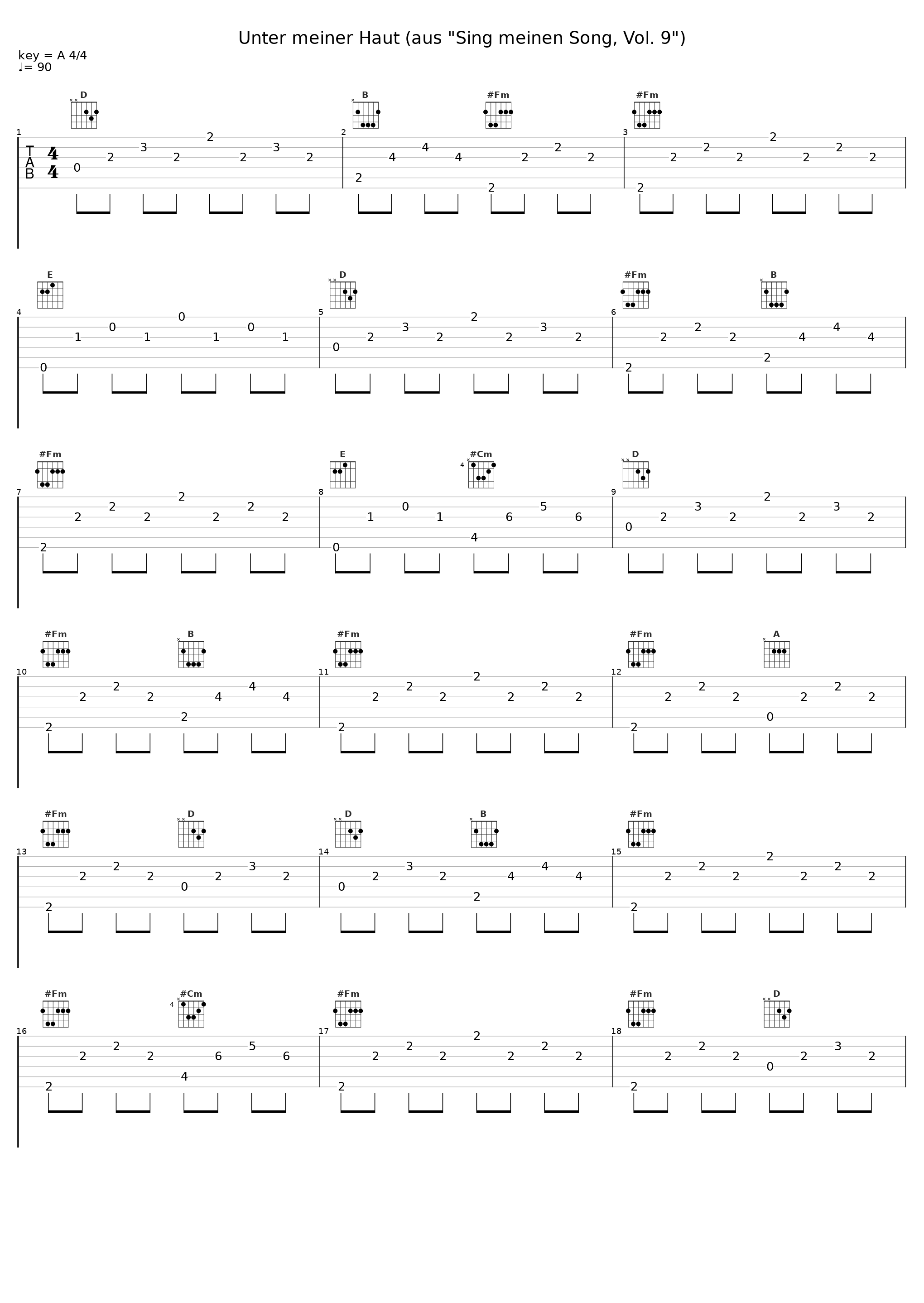 Unter meiner Haut (aus "Sing meinen Song, Vol. 9")_Johannes Oerding_1