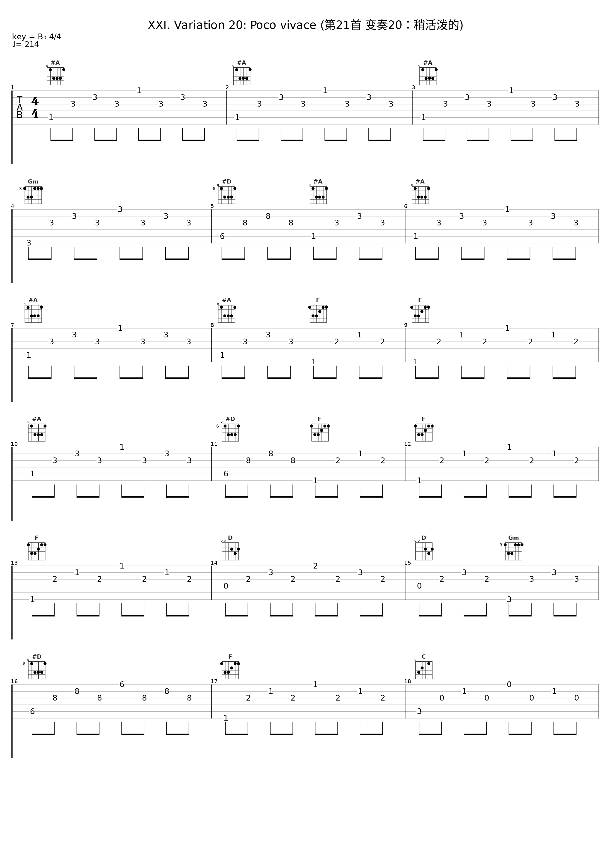 XXI. Variation 20: Poco vivace (第21首 变奏20:稍活泼的)_Marc-Andre Hamelin_1