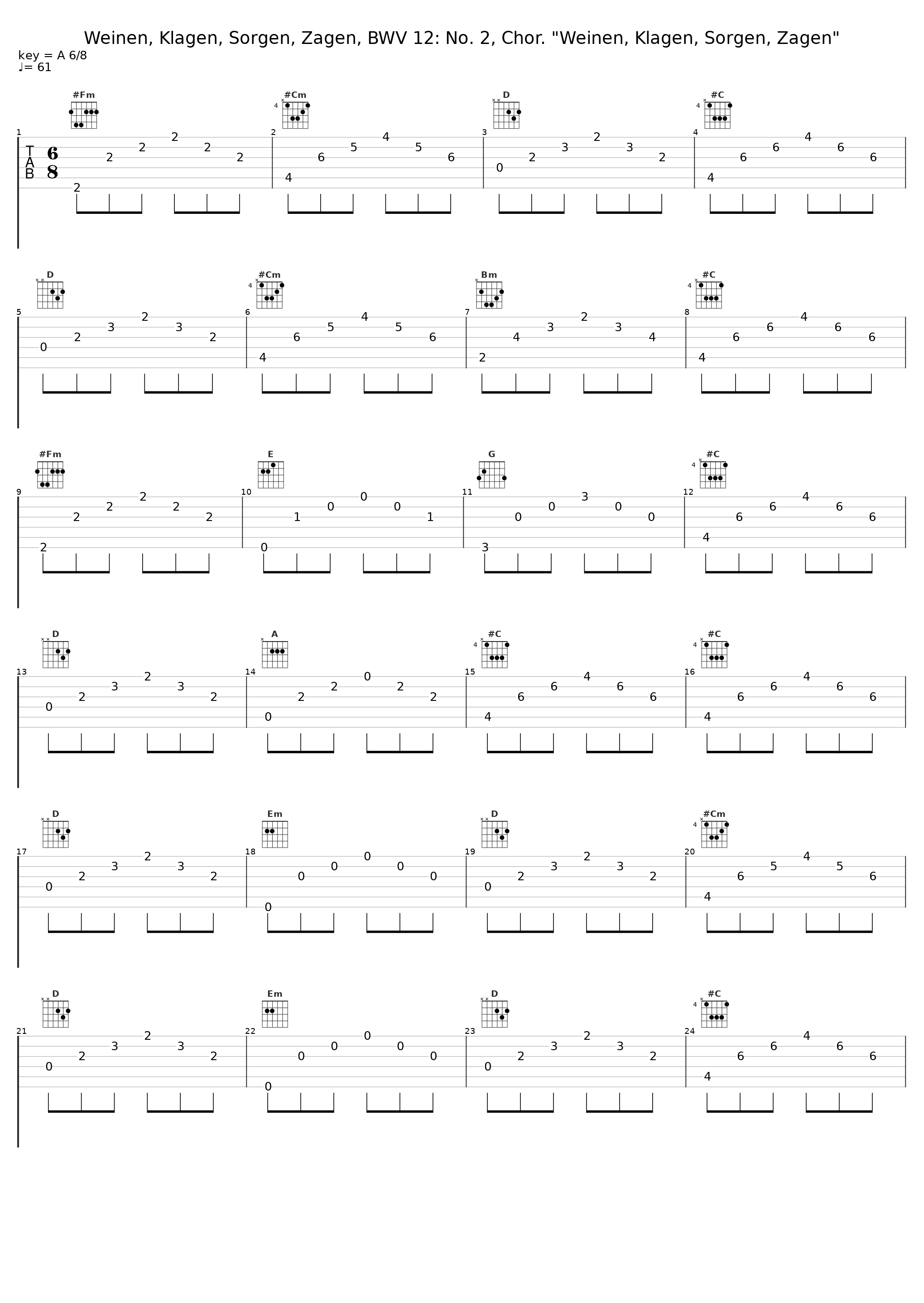 Weinen, Klagen, Sorgen, Zagen, BWV 12: No. 2, Chor. "Weinen, Klagen, Sorgen, Zagen"_Gustav Leonhardt_1