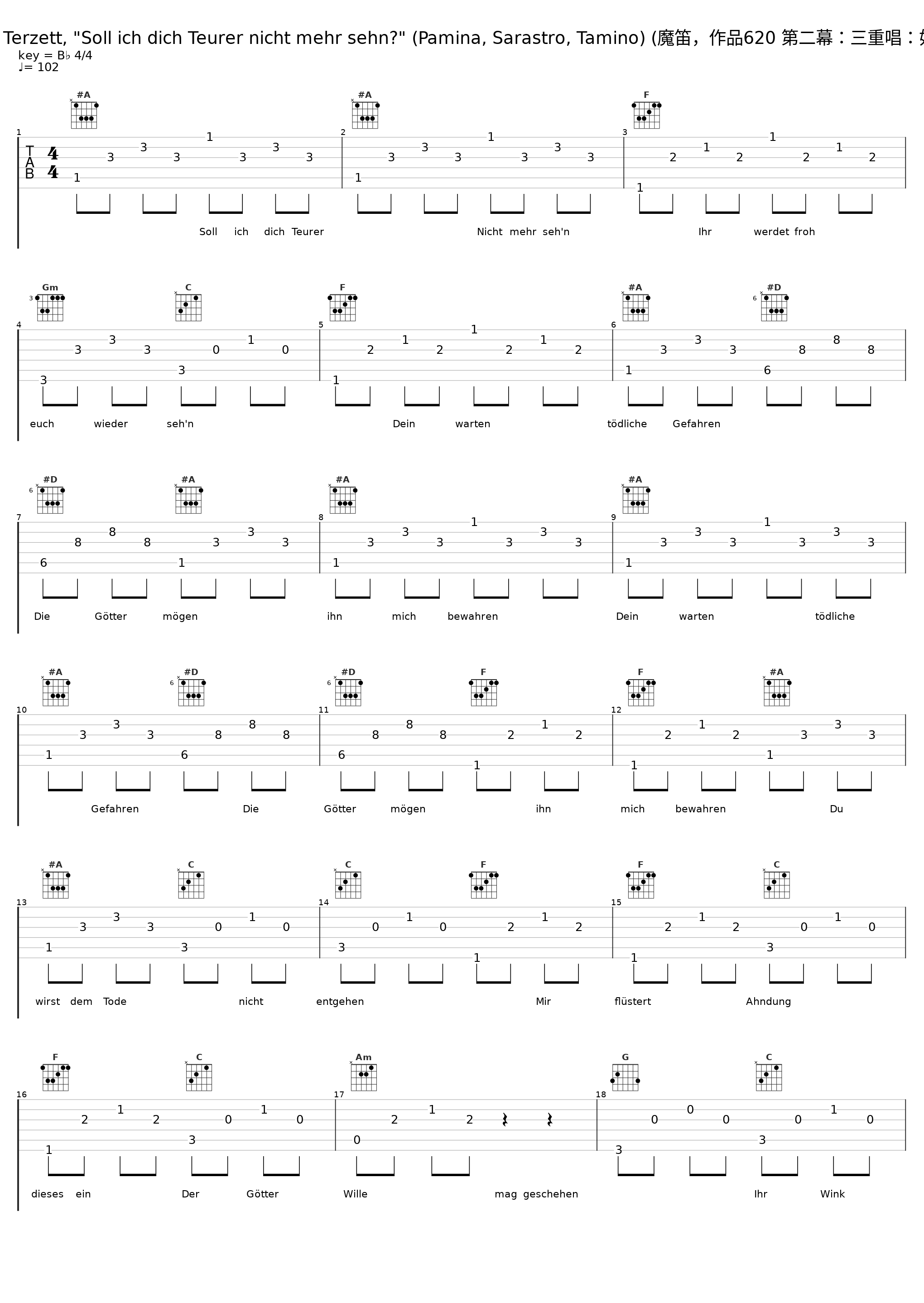 Die Zauberflöte, K. 620, Act 2 Scene 21: No. 19, Terzett, "Soll ich dich Teurer nicht mehr sehn?" (Pamina, Sarastro, Tamino) (魔笛，作品620 第二幕：三重唱：如果我问你，亲爱的！) (2000 Remastered Version)_Nicolai Gedda,Gundula Janowitz,Gottlob Frick,Philharmonia Orchestra,Otto Klemperer_1