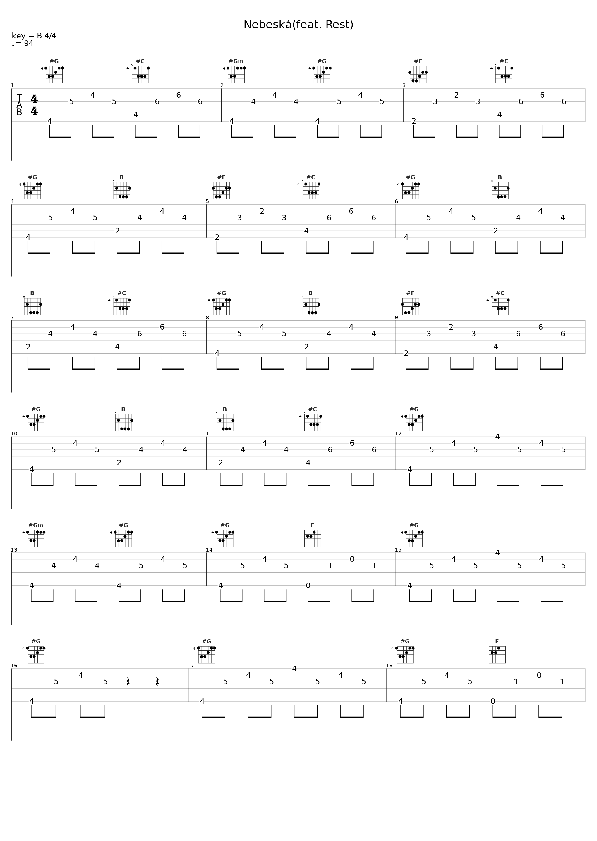 Nebeská(feat. Rest)_Paulie Garand,Rest_1