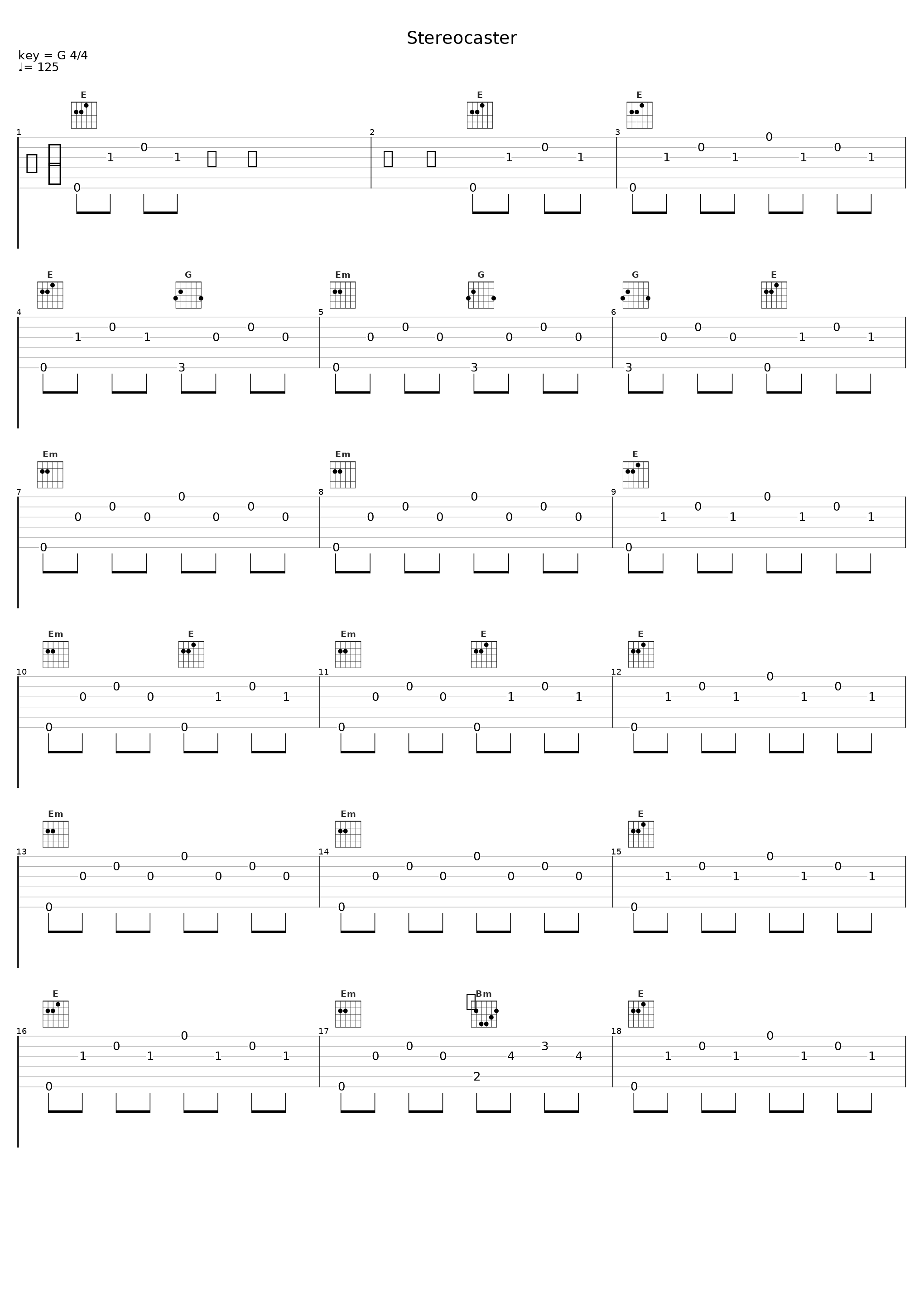 Stereocaster_布袋寅泰,Char_1