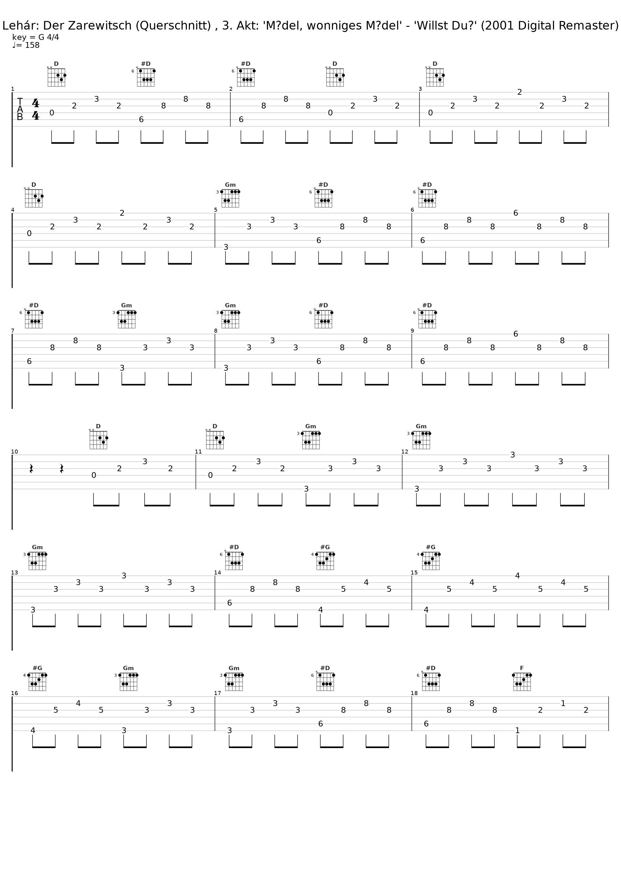 Lehár: Der Zarewitsch (Querschnitt) , 3. Akt: 'Mädel, wonniges Mädel' - 'Willst Du?' (2001 Digital Remaster)_Rudolf Schock_1