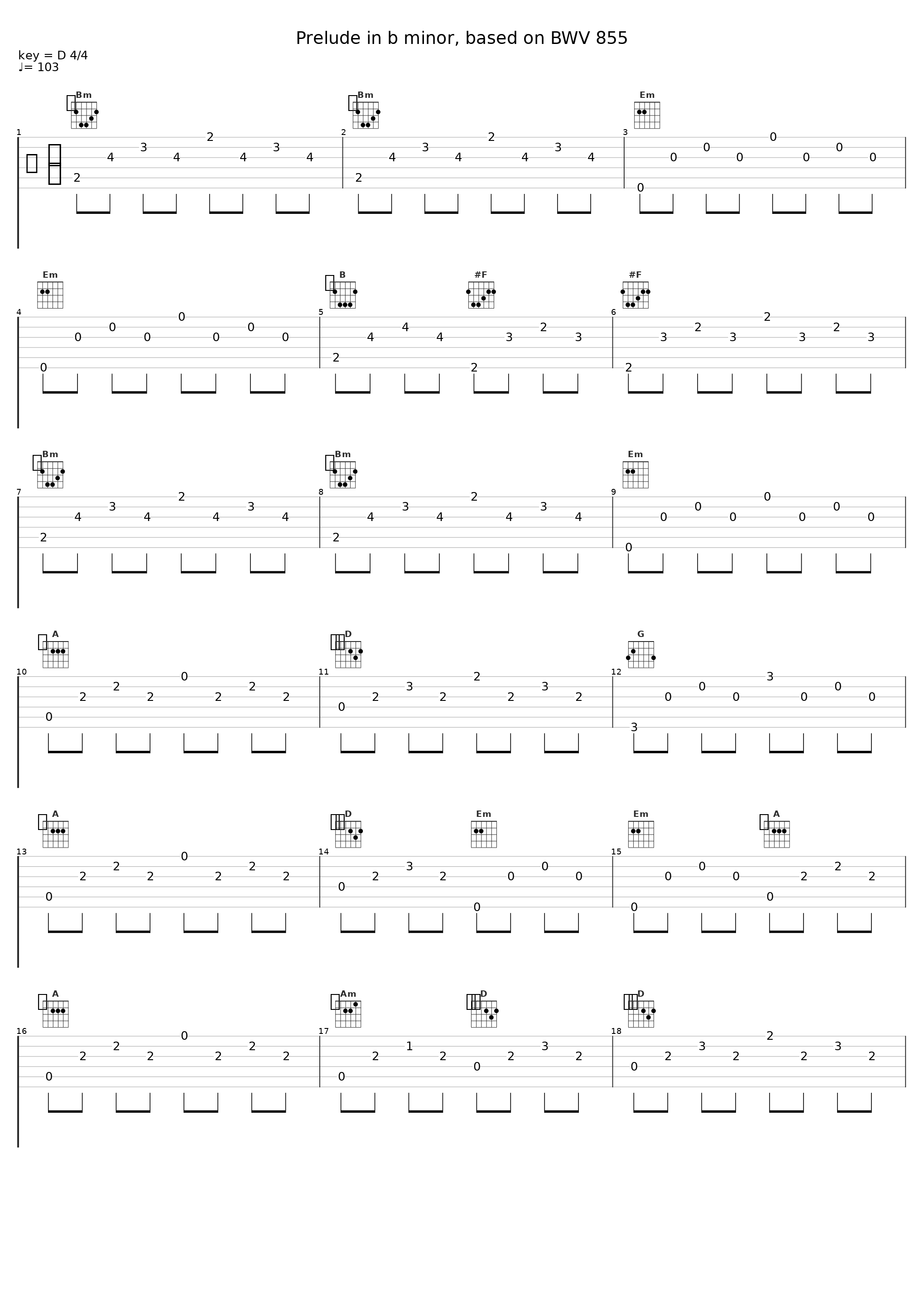 Prelude in b minor, based on BWV 855_Valentina Lisitsa_1