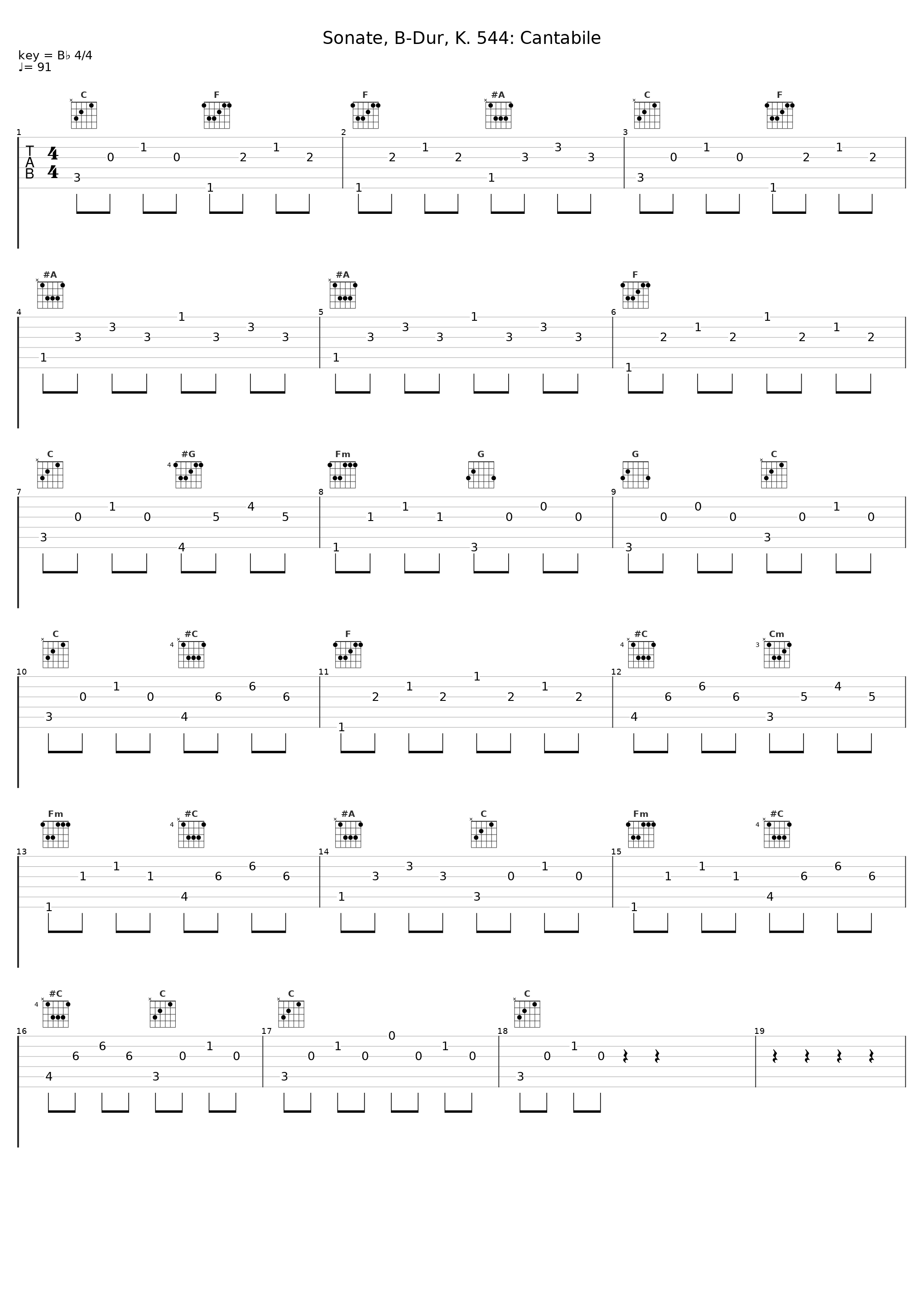 Sonate, B-Dur, K. 544: Cantabile_Nancy Lauren_1